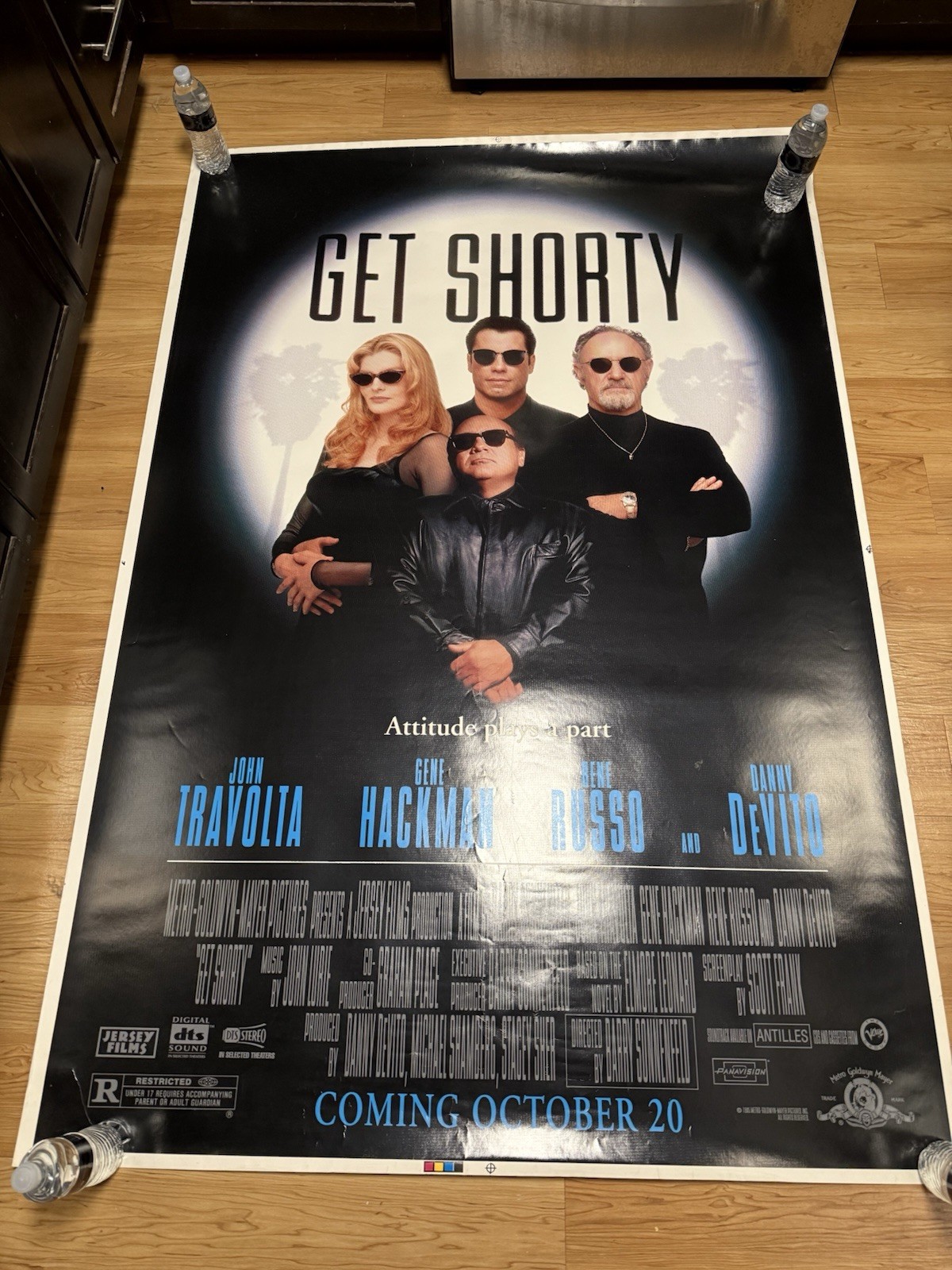 Get Shorty Original Movie Theater Cinema Poster 70×48 1995 Travolta Hackman Rare