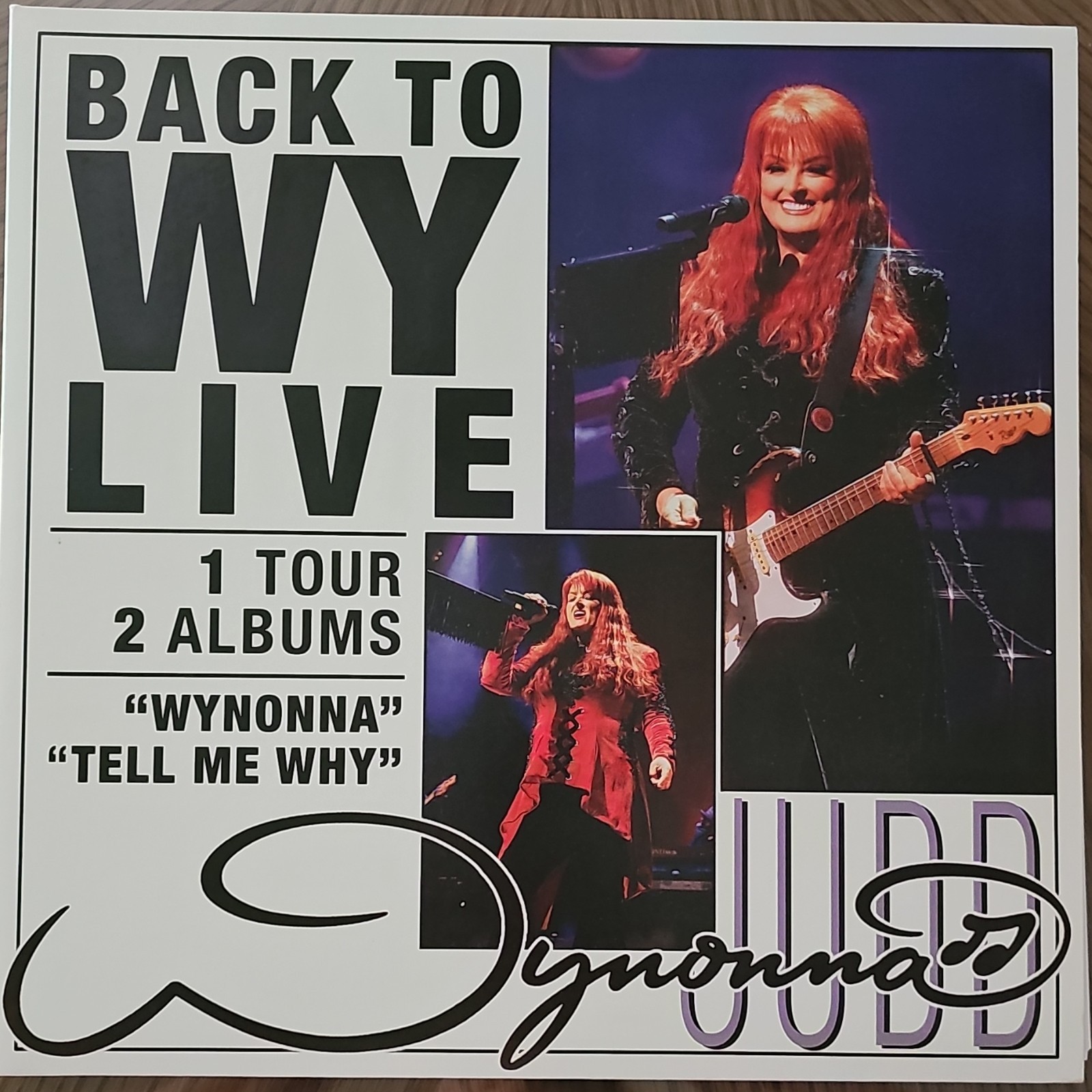 Wynonna Judd Back To WY LIVE Signed Autographed Vinyl Record Music Memorabilia