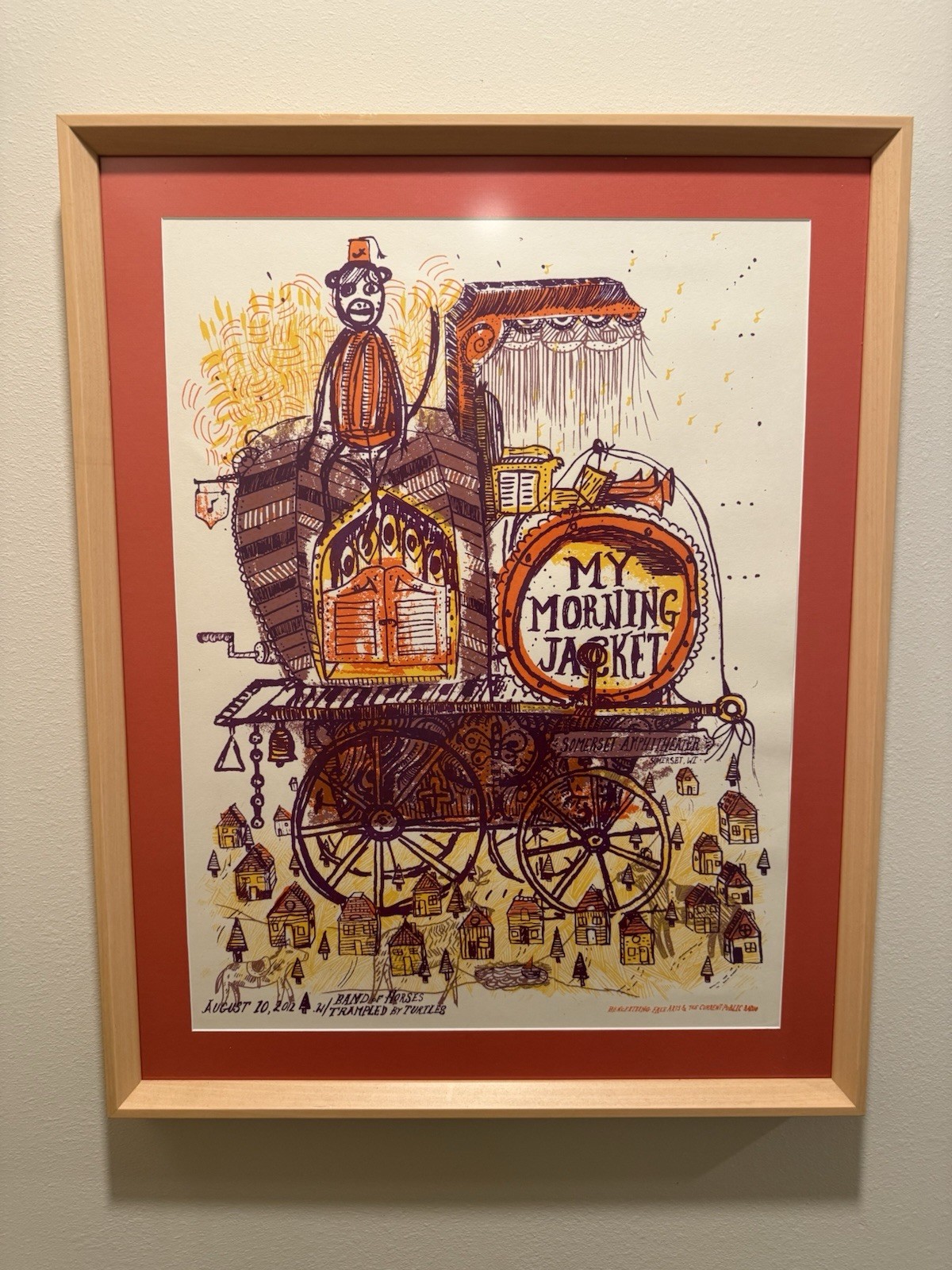 My Morning Jacket – Somerset, WI 2012 – Guy Burwell – Pro Framed w Museum Plexi