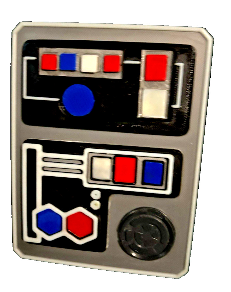 Star Wars 8×6 inch Control Panel Prop 3D printed In ABS