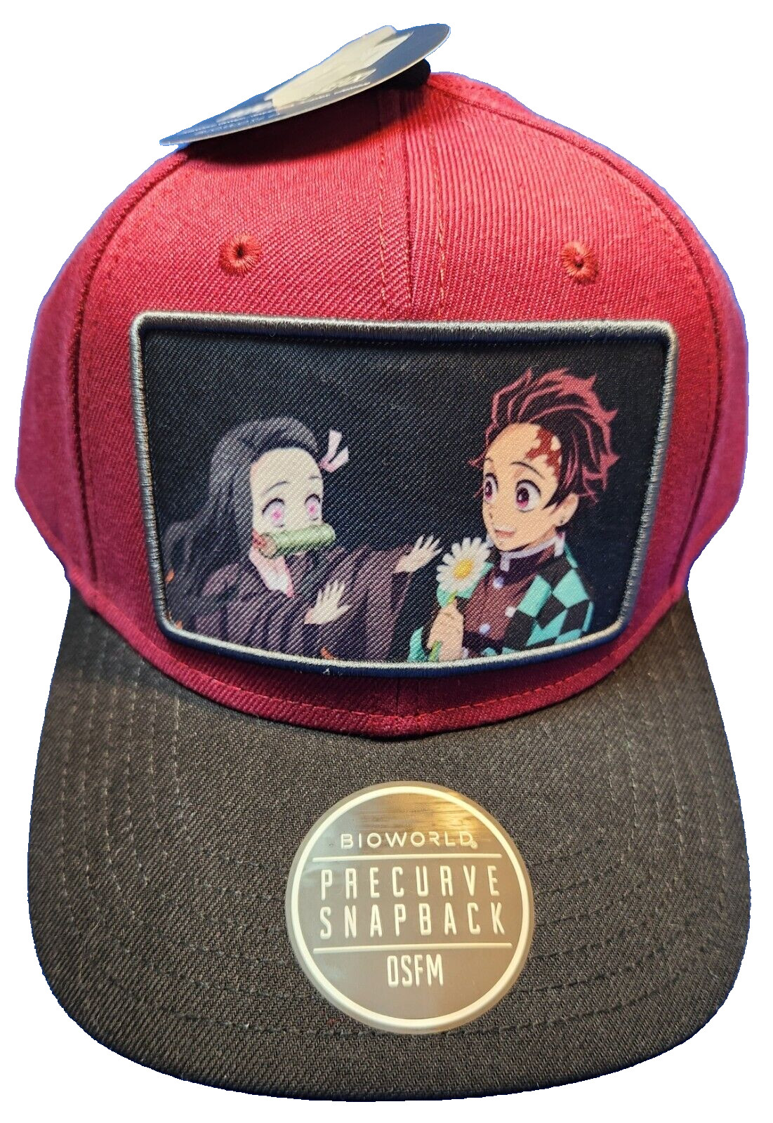 Demon Slayer Tanjiro & Nezuko Snap-back Baseball Style Hat Cap Bioworld New Tag