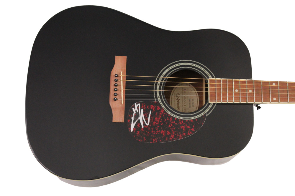 JACKSON RATHBONE SIGNED AUTOGRAPH GIBSON EPIPHONE ACOUSTIC GUITAR – 100 MONKEYS