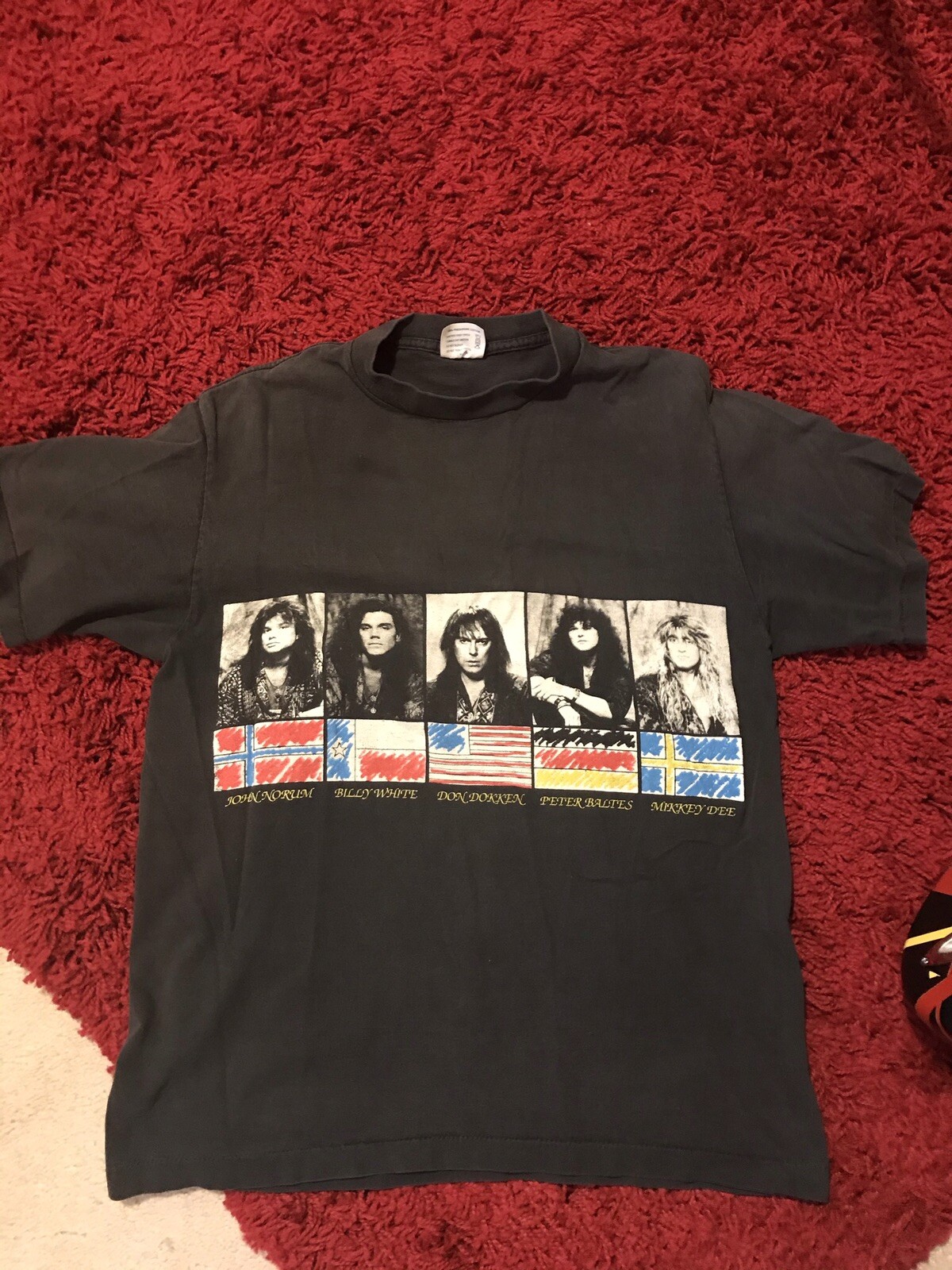 Don Dokken Up From The Ashes 1990/91 Tour Shirt L John Norum Mikkey Dee