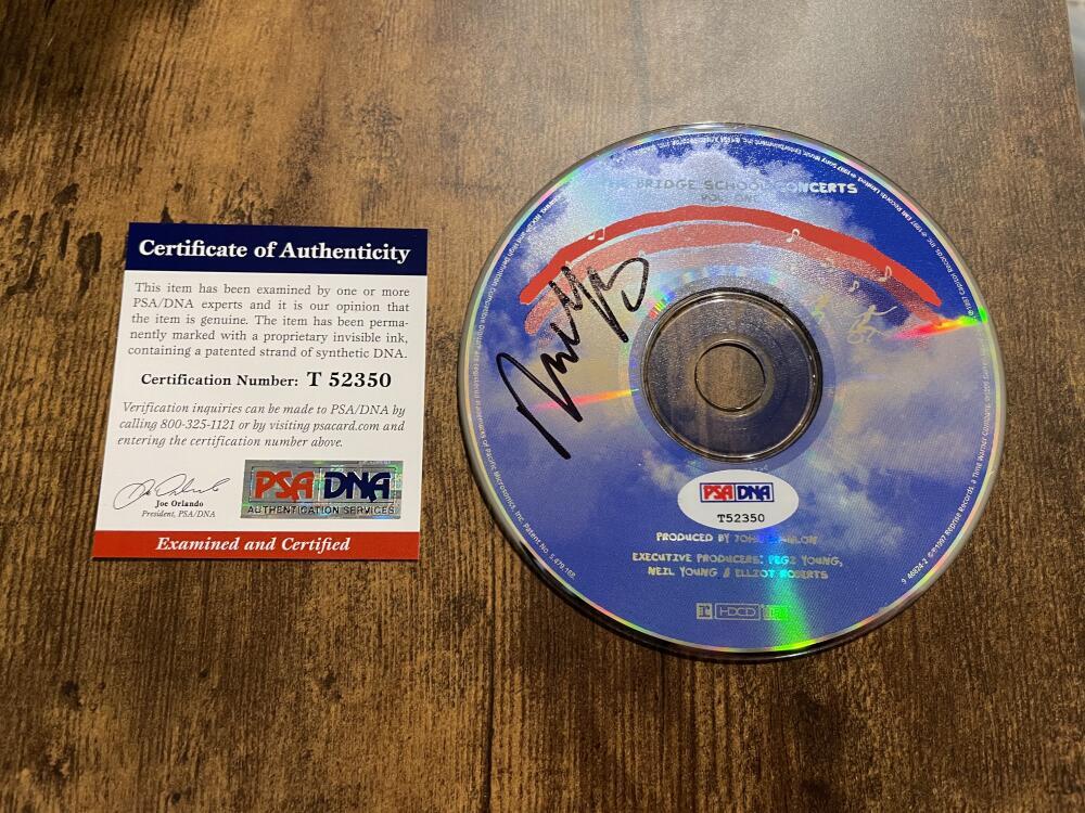 NEIL YOUNG SIGNED AUTOGRAPH FRAMED CD DISPLAY READY TO HANG CSNY CRAZY HORSE PSA