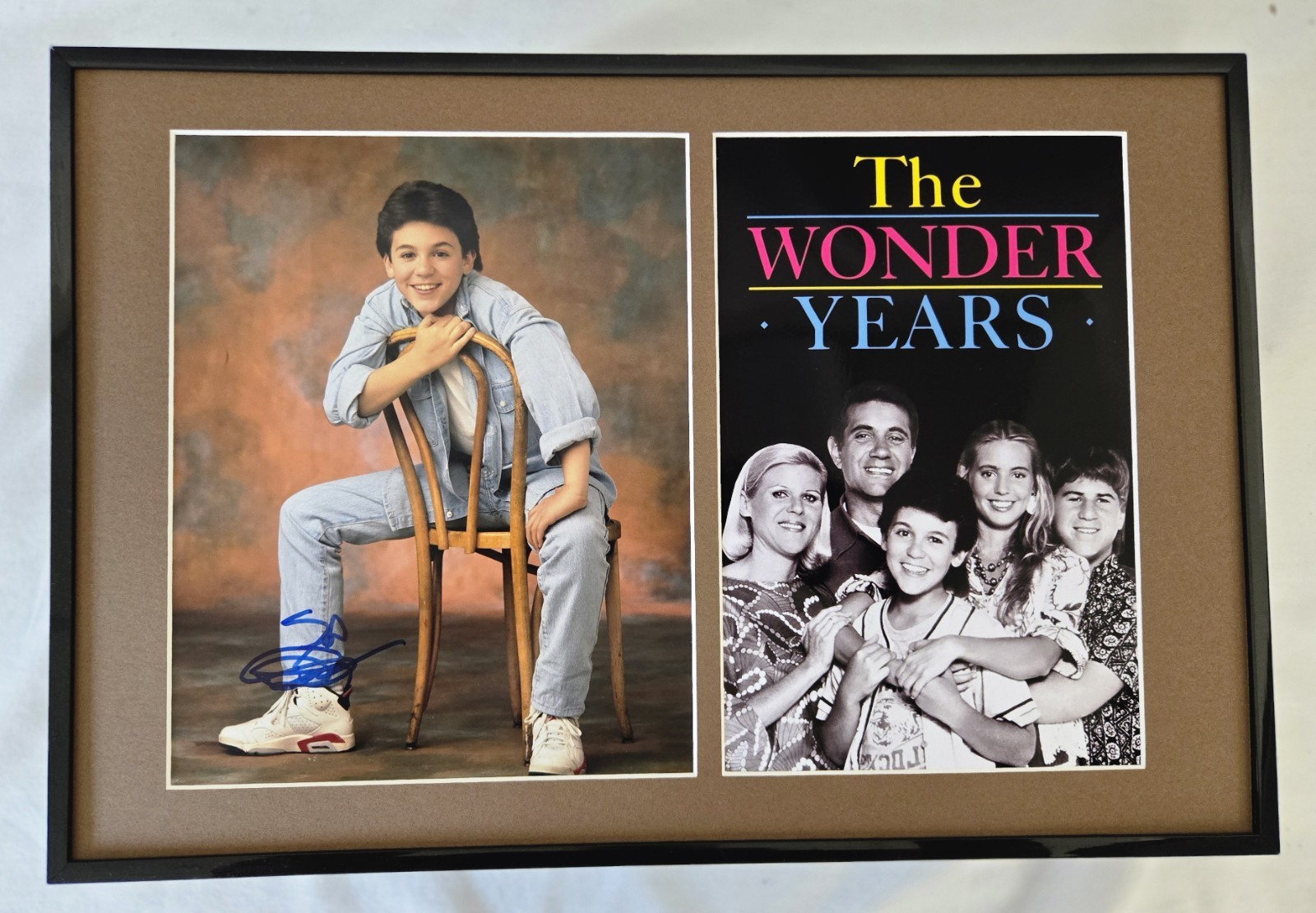 Fred Savage Wonder Years Signed Photo Display Framed AW 12×18