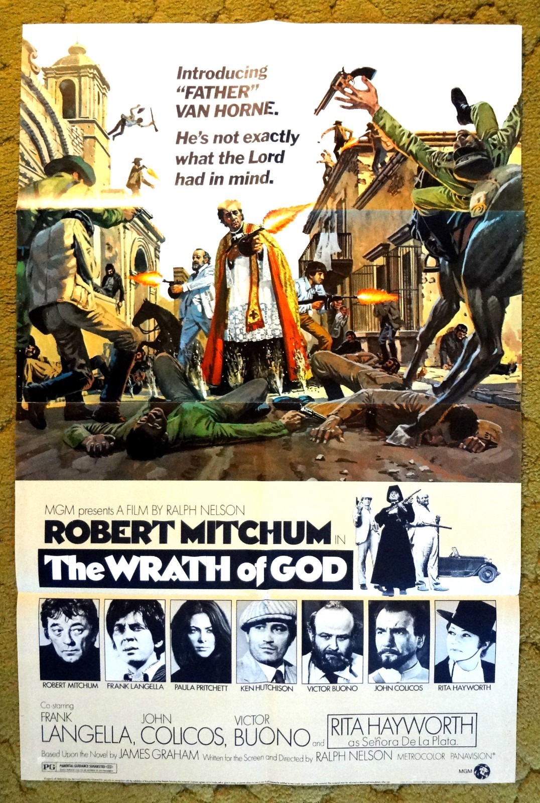 THE WRATH OF GOD 1972 epic adventure ROBERT MITCHUM FRANK LANGELLA