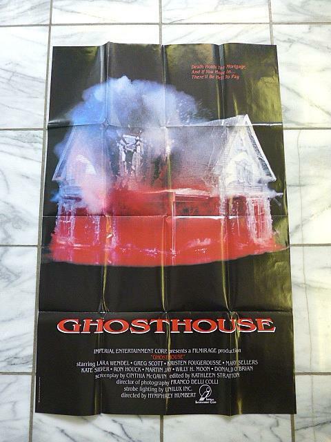1988 Original GHOSTHOUSE Horror Movie Poster Umberto Lenzi 24″ x 37″