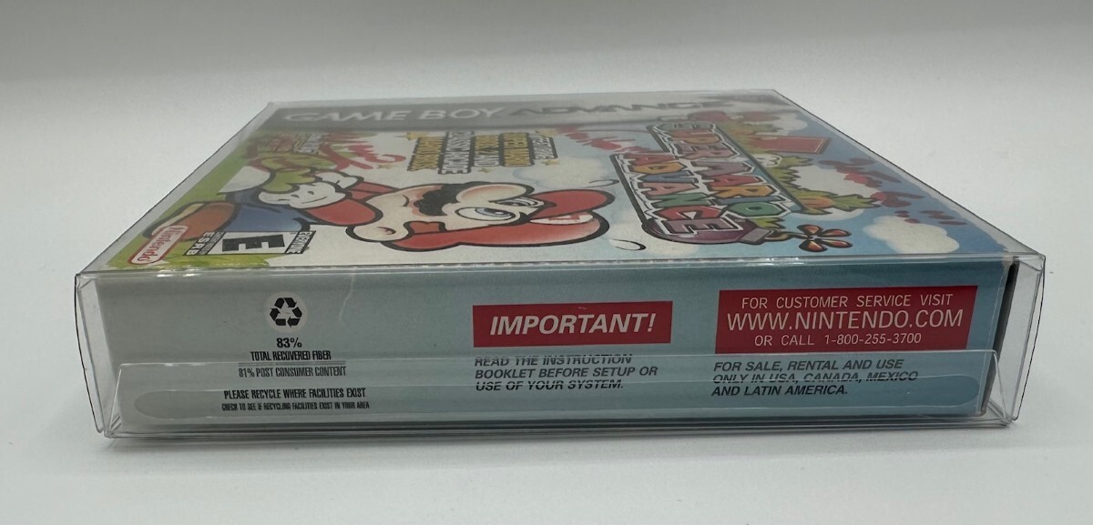Charles Martinet Signed Super Mario Advance PSA – GameBoy Advance