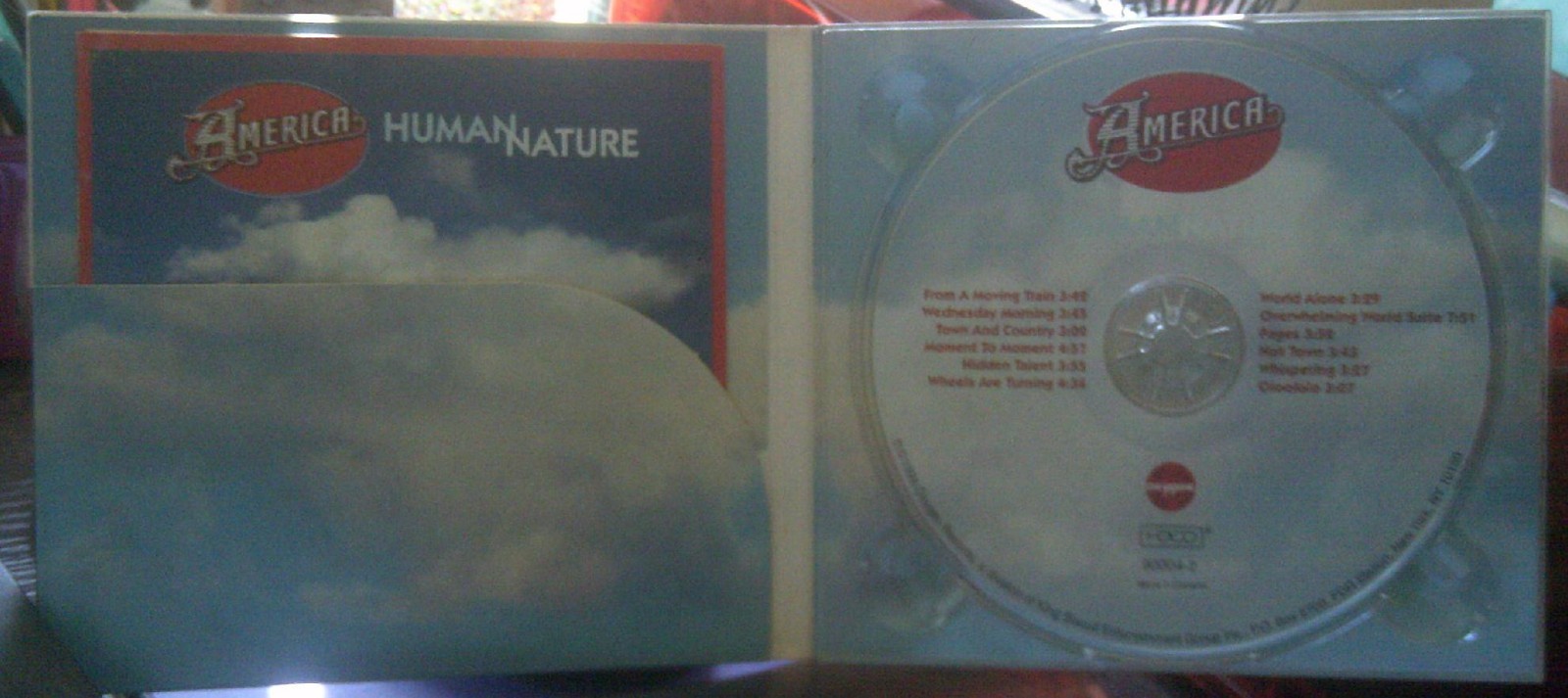 AMERICA 1998 HUMAN NATURE SIGNED CD! FOLK ROCK – SOFT ROCK MUSIC