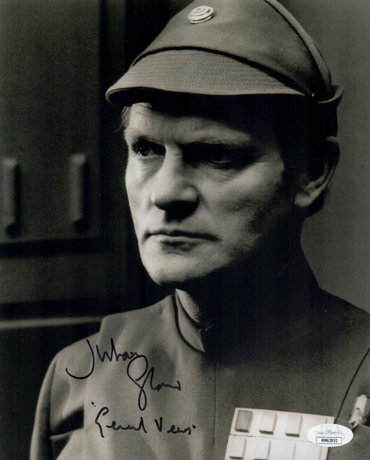 JULIAN GLOVER Signed 8×10 STAR WARS General Veers Autograph JSA COA Cert