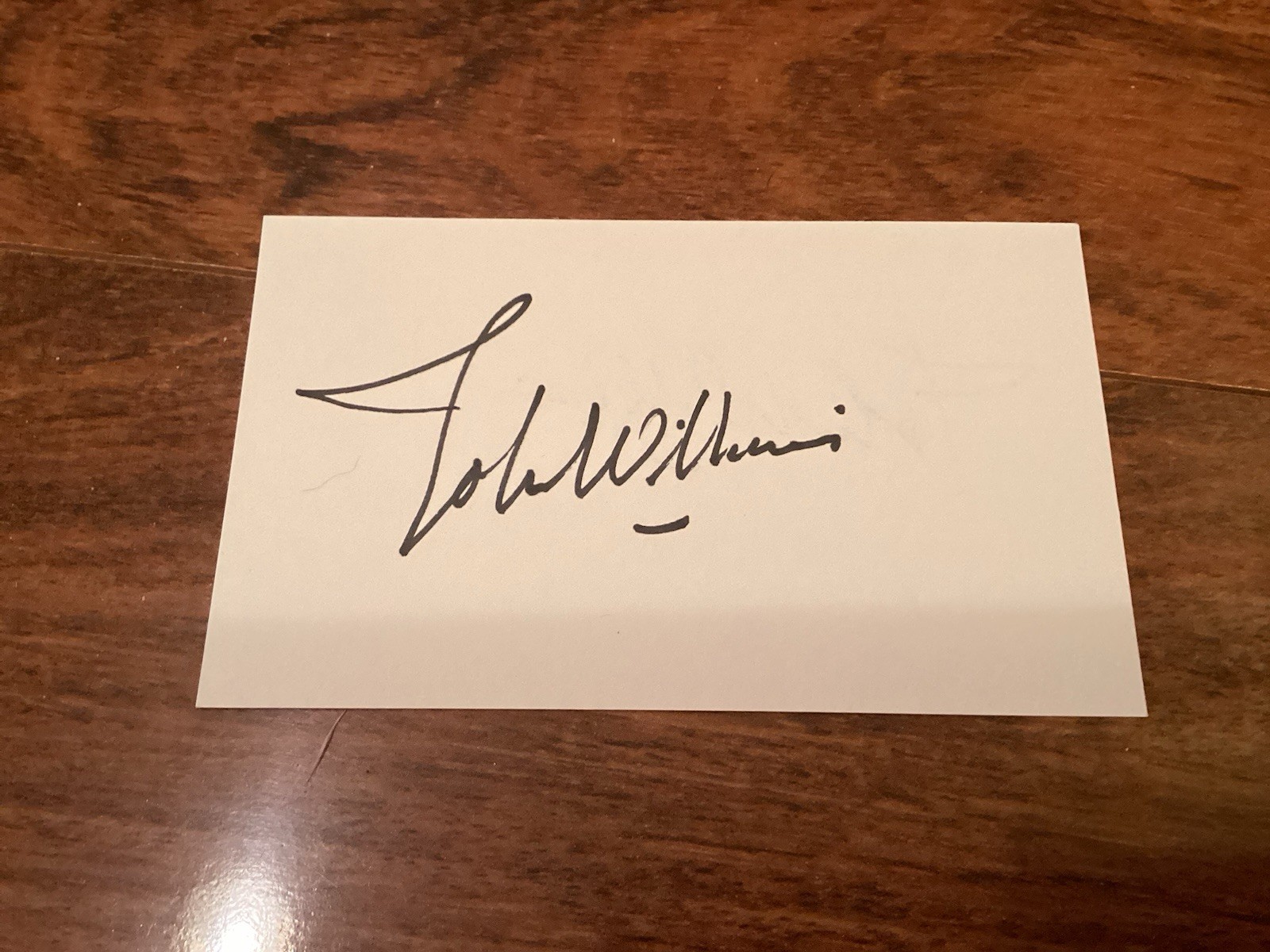 COMPOSER JOHN WILLIAMS SIGNED AUTOGRAPHED STAR WARS INDIANA JONES JAWS ET
