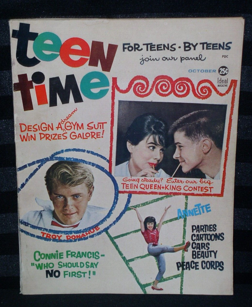Teen Time magazine, October 1961~1st Issue~Annette/Brenda Lee/Troy Donahue/Etc