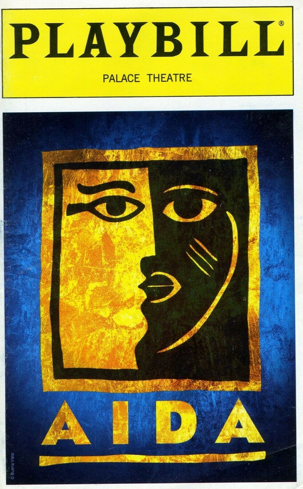 March 2000 – Palace Theatre Playbill – Aida – Heather Headley Pascal Scott