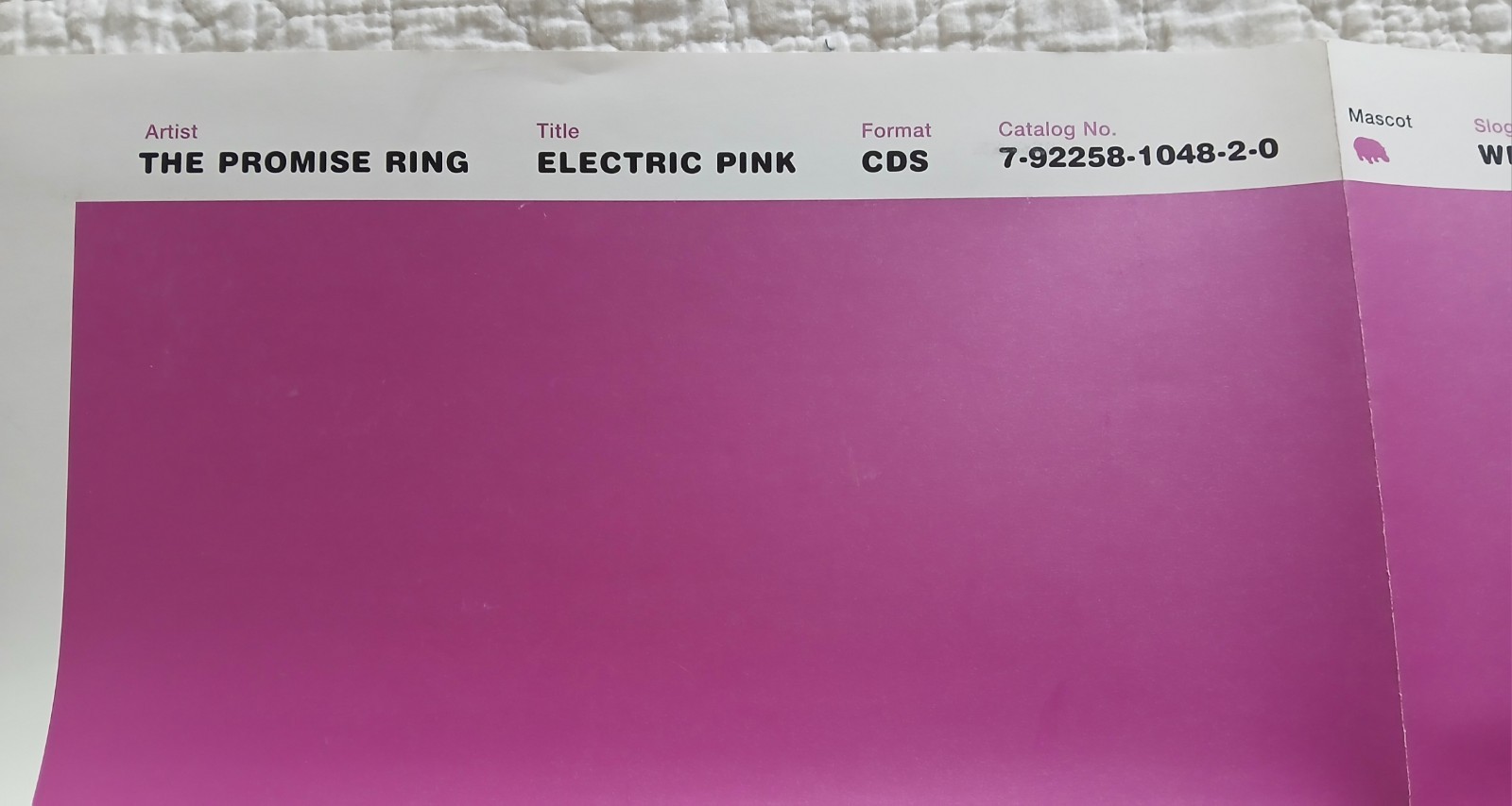 The Promise Ring “Electric Pink” Promo Poster