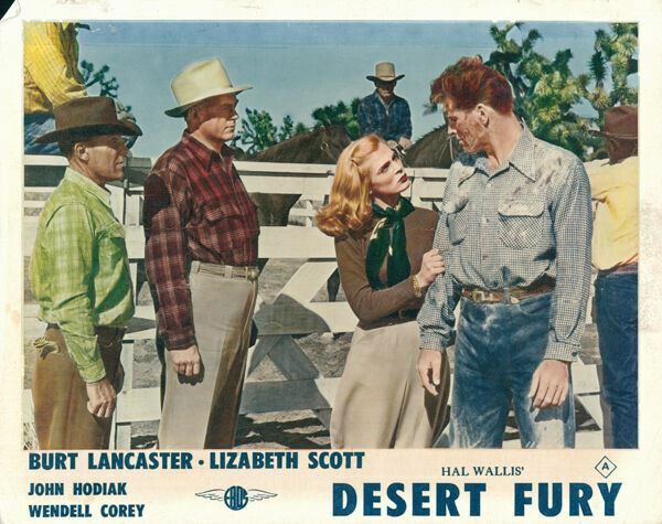 Desert Fury Original Lobby Card Burt Lancaster Lizabeth Scott 1947