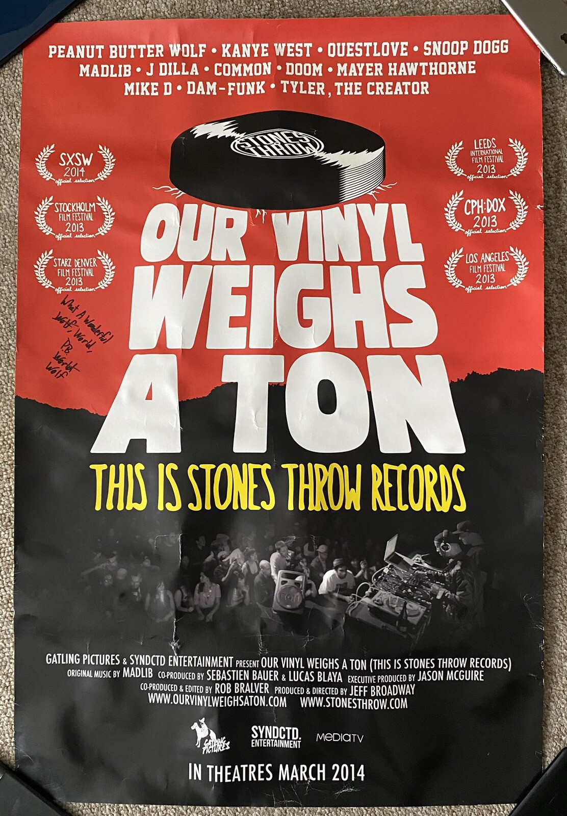 Stones Throw Records poster bundle, MADLIB, MF DOOM, STONES THROW, PB WOLF, L.A.