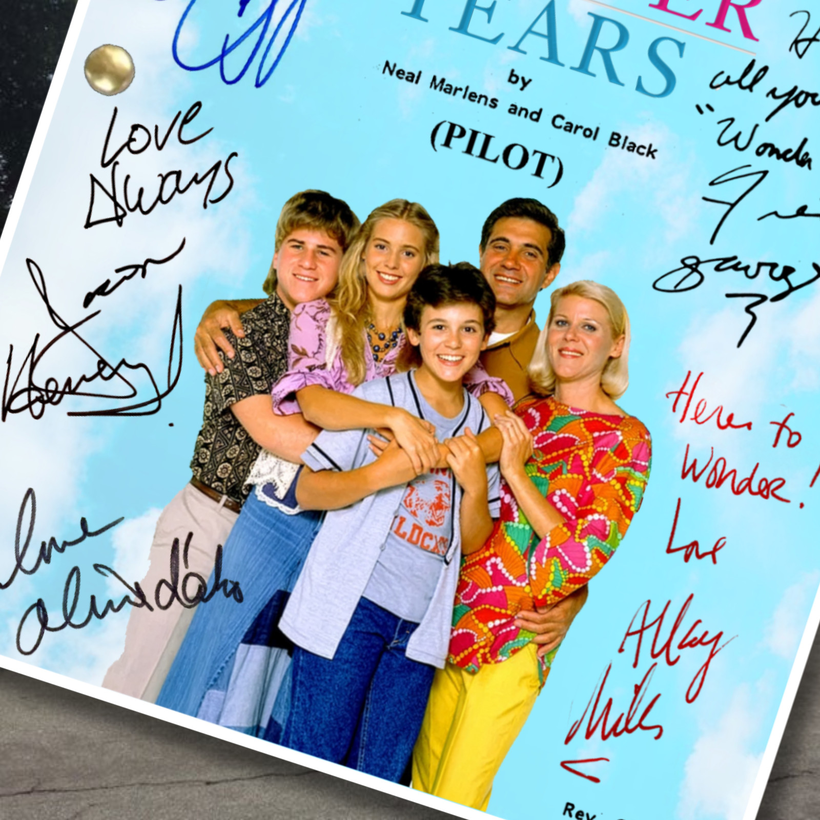 The Wonder Years Pilot Script Autograph Reprint & 8X10 Glossy Fred Savage