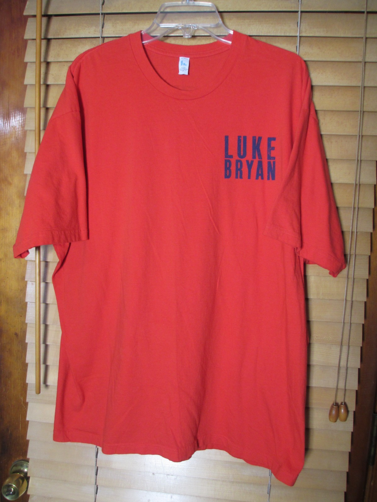 Luke Bryan Music Men’s 2XL “Girl I’m a Little Drunk on You” Orange Graphic Shirt