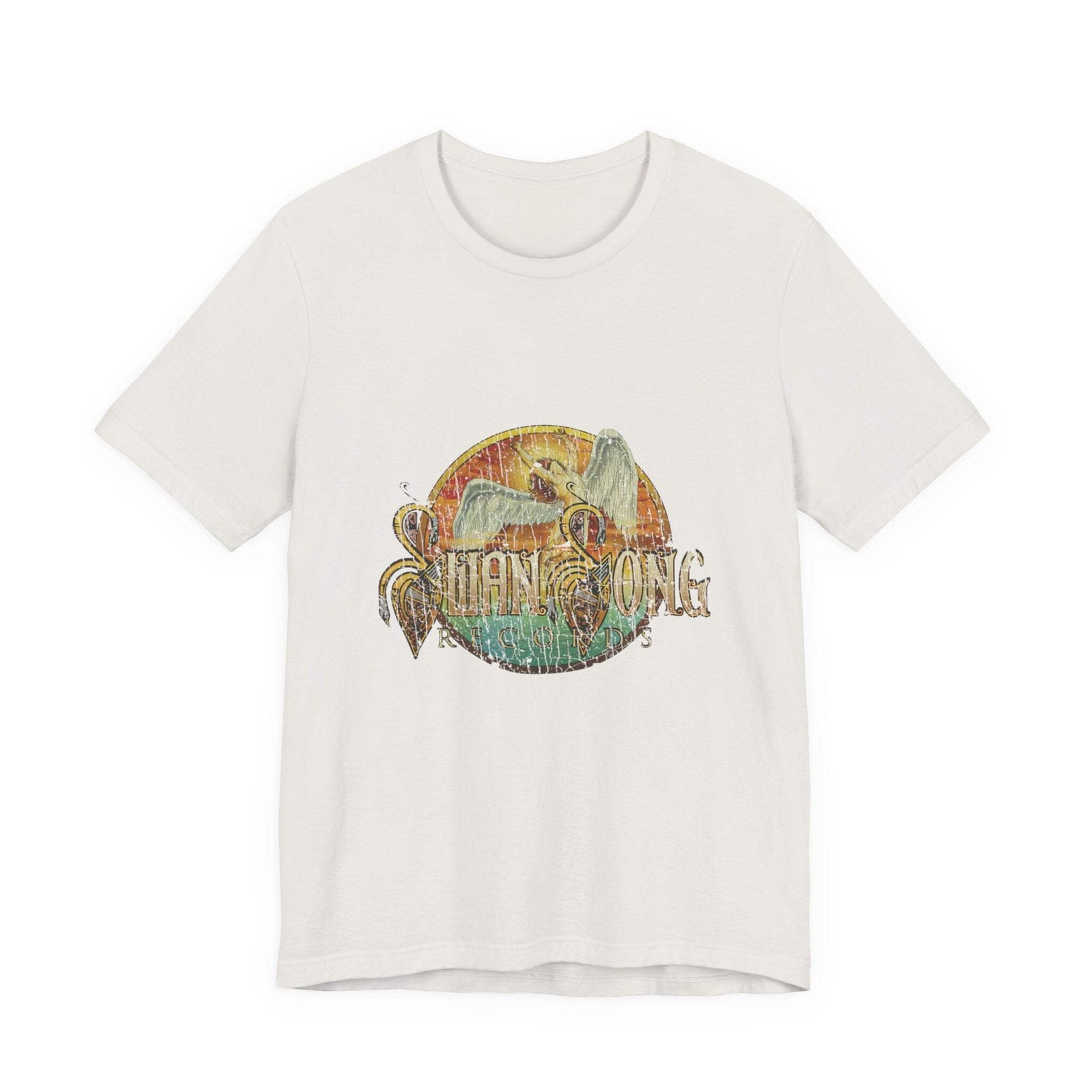 Vintage Swan Song Records Label Logo Unisex Jersey Short Sleeve T-Shirt