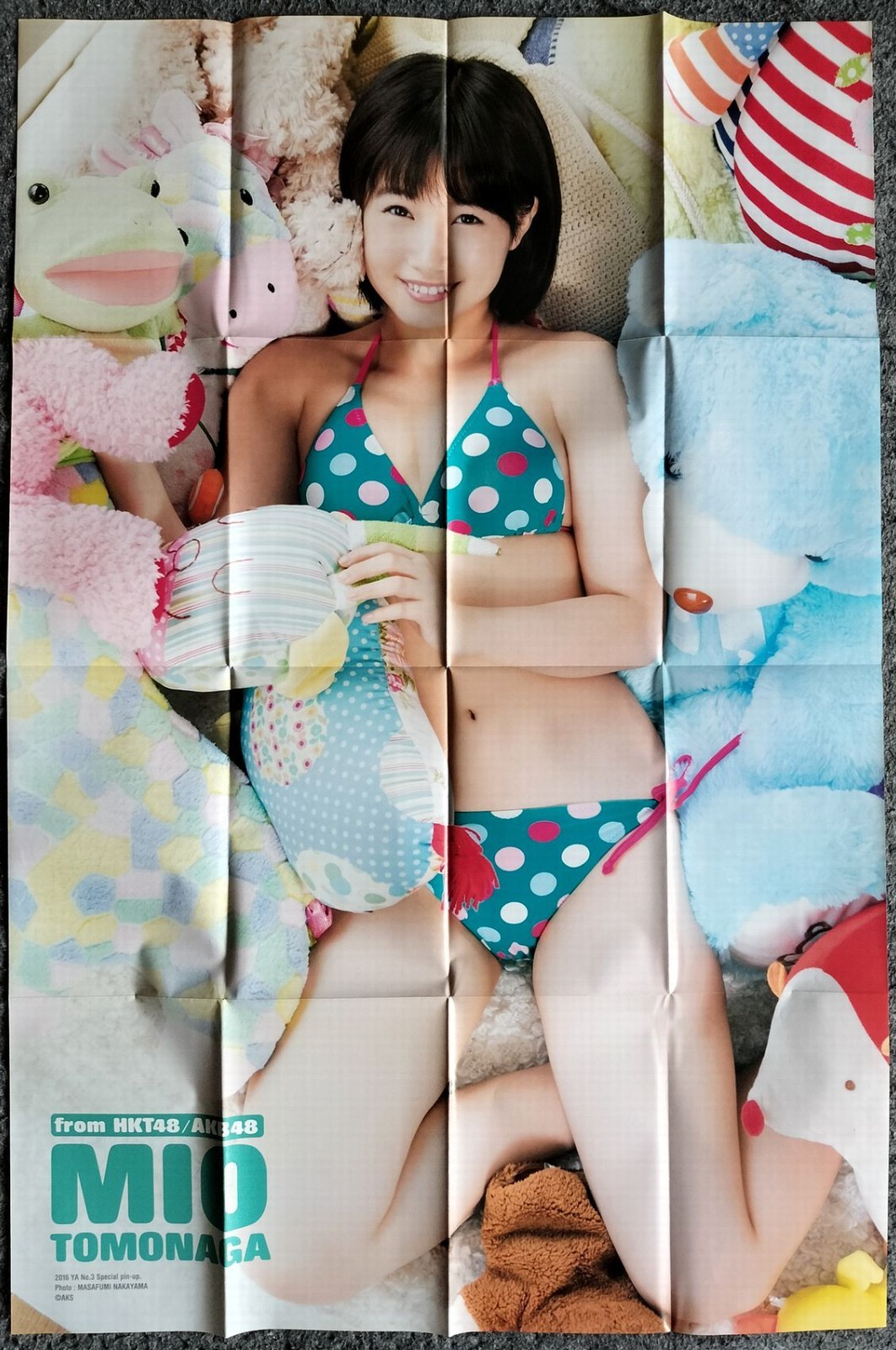 HKT48 MIO TOMONAGA Poster Three Pieces Lot /NMB48 Mai Fukagawa /AKB48