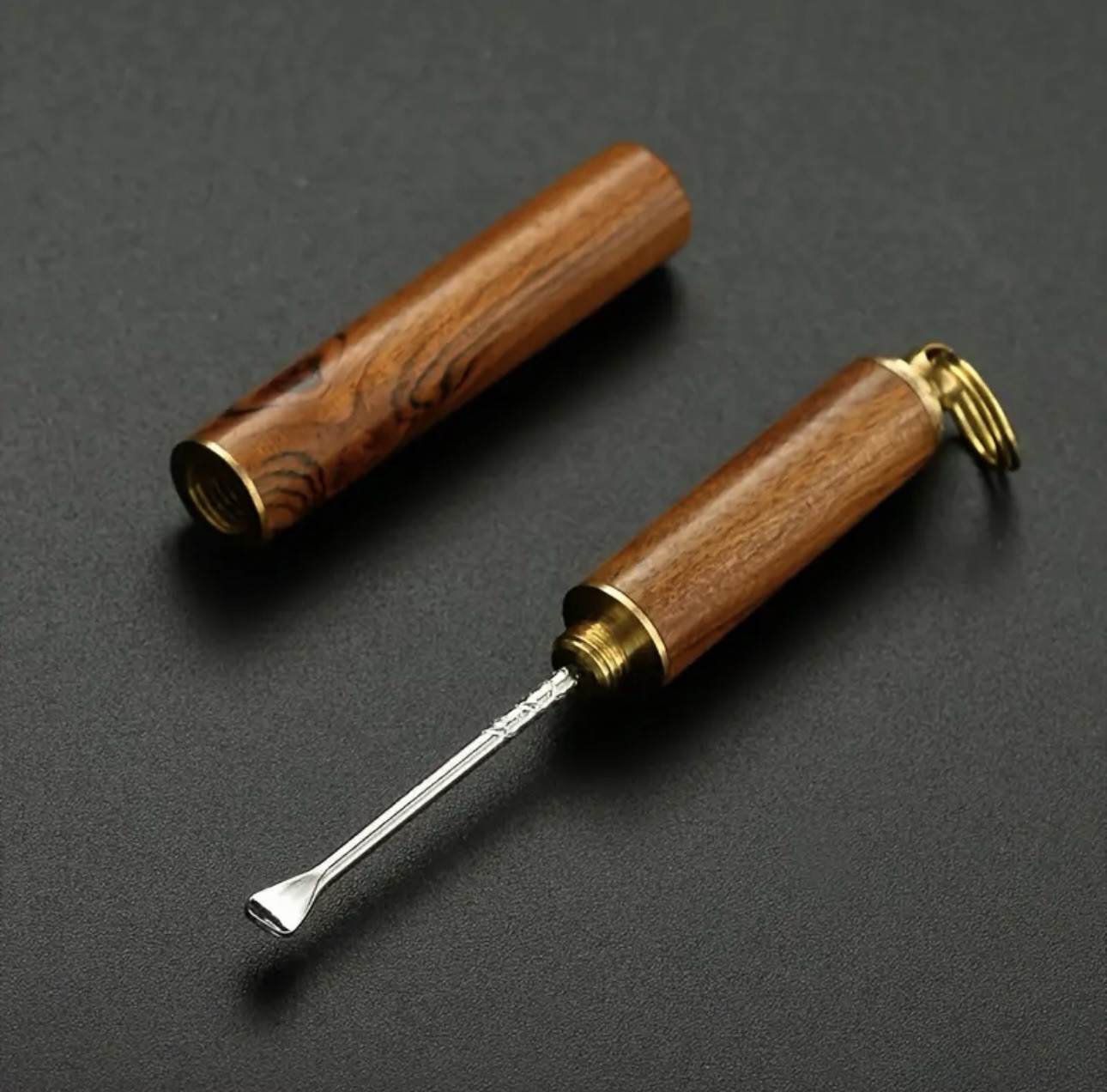 1pcs Wood Sugar spoon, Spice spoon, collectible, mini scoop keychain, Party, Edc