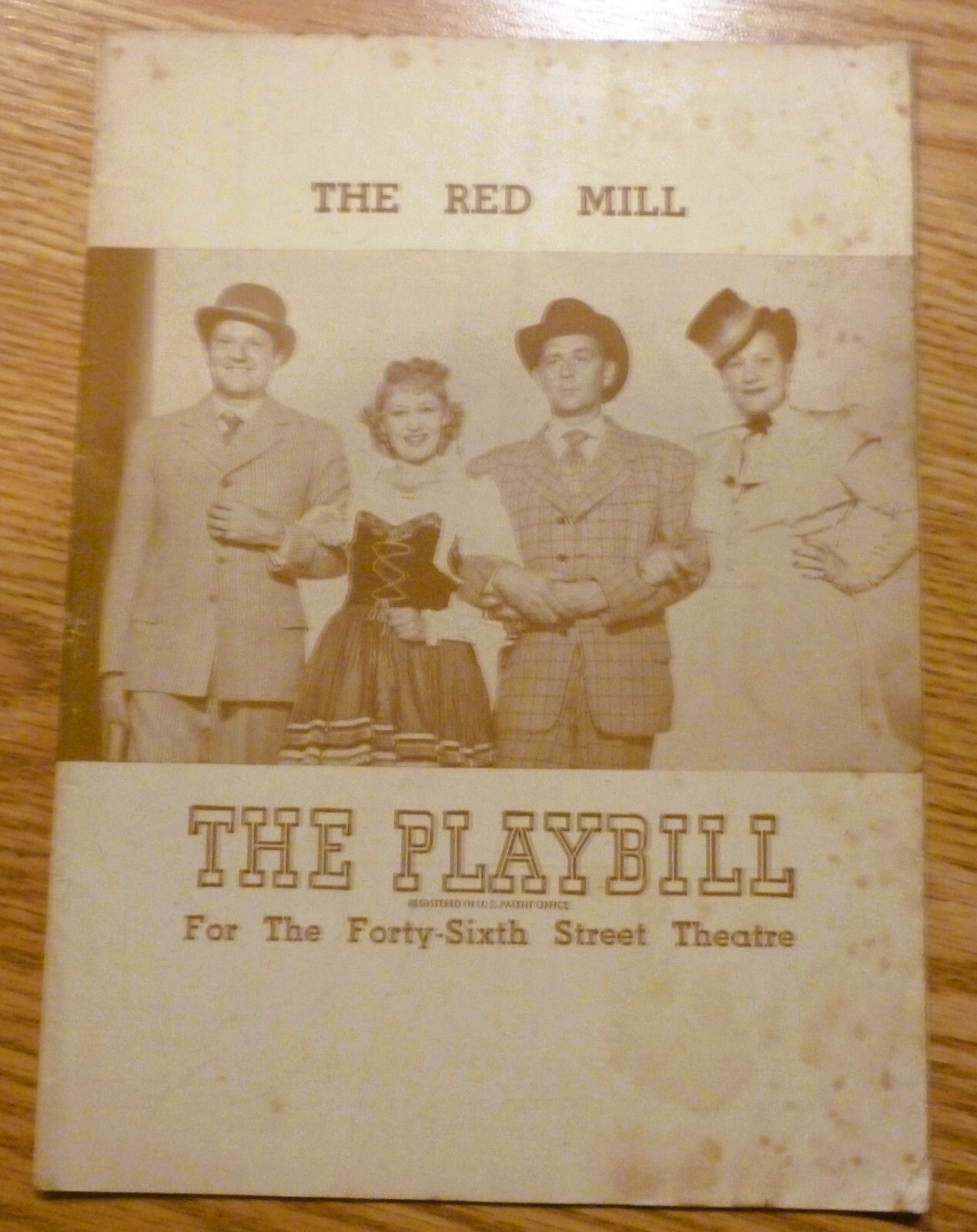 Lot Of 6 Vintage 1940’s & 1950’s Old Broadway Playbills (details in Description)