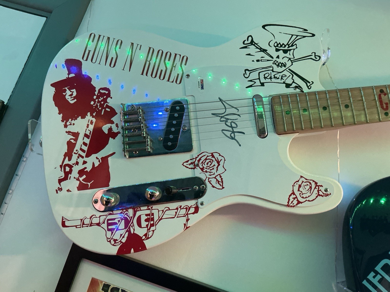 SLASH SIGNED AUTOGRAPHED CUSTOM STEDMAN PRO GUITAR GUNS N ROSES PSA/DNA COA !