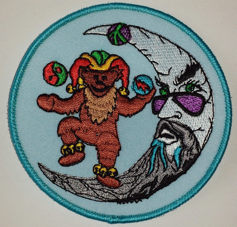 GRATEFUL DEAD HALF MOON BEAR MUSIC CONCERT PATCH CREST JERRY GARCIA