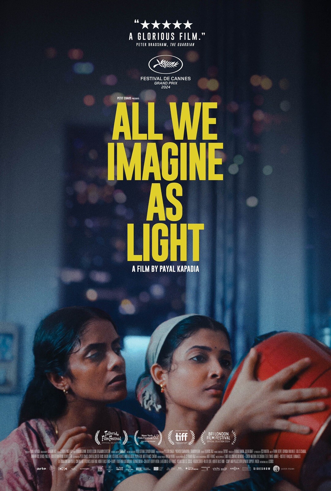 ALL WE IMAGINE AS LIGHT,2024,SS,Original,One-Sheet 27”x40,”Payal Kapadia,NM