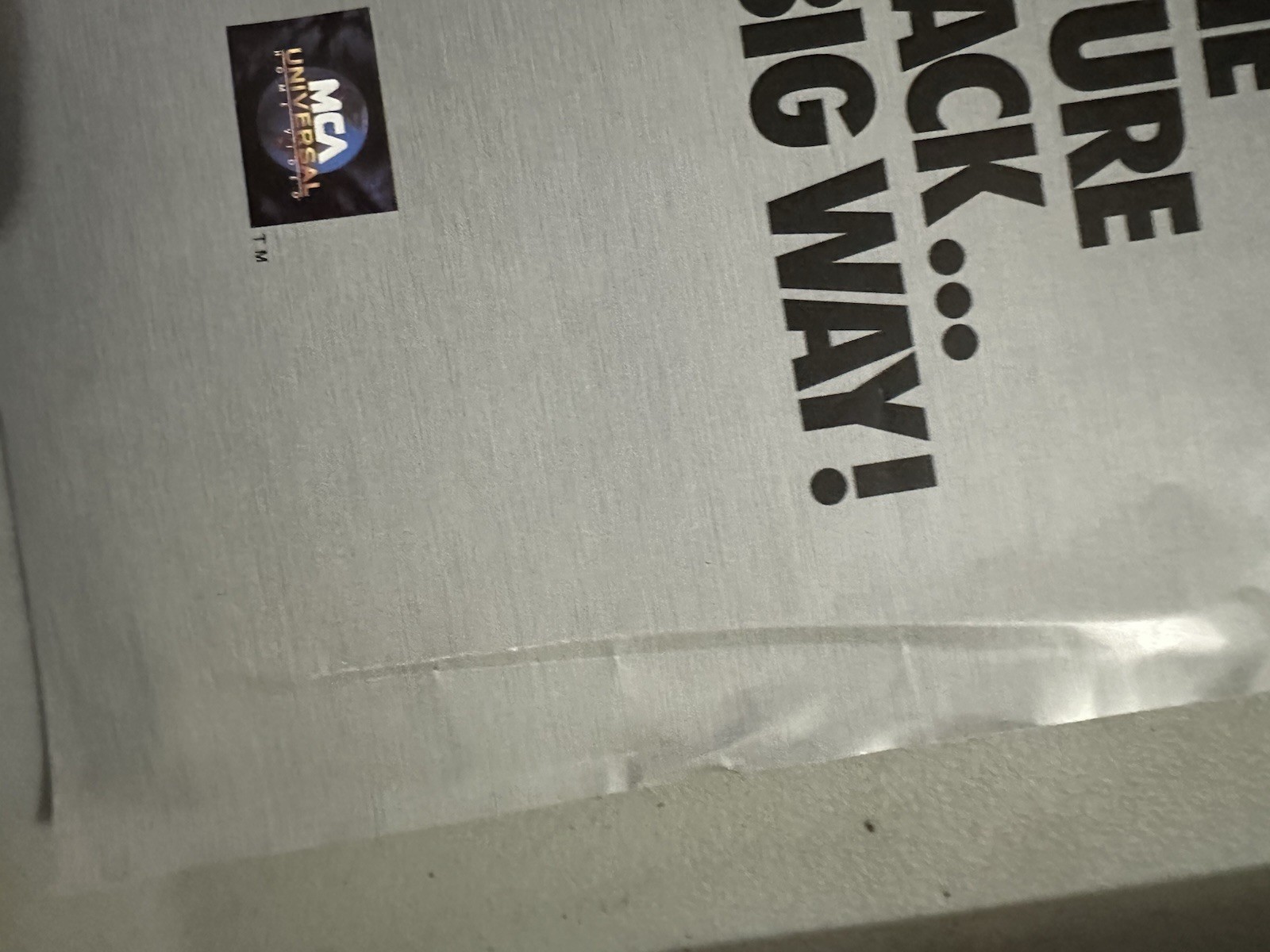 1990 Back to the Future II Video Store Promo Poster MCA Double-Sided
