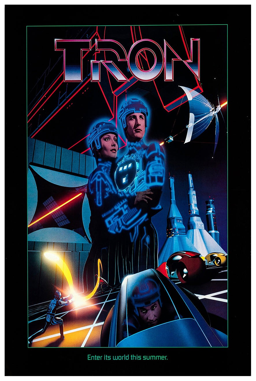 Tron 1982 – Teaser v2 – Classic Movie Poster
