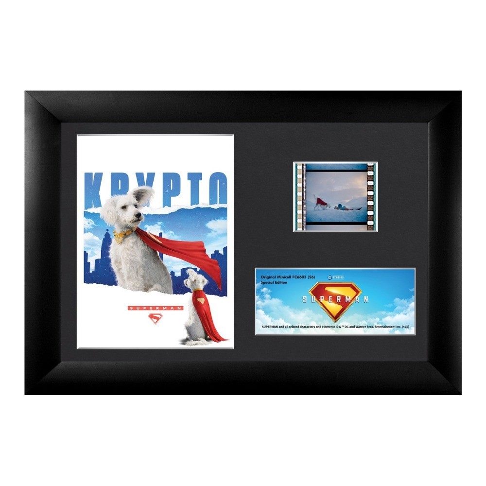 Superman Krypto the Superdog 2025 Minicell FilmCells 35mm Framed Desktop 5×7