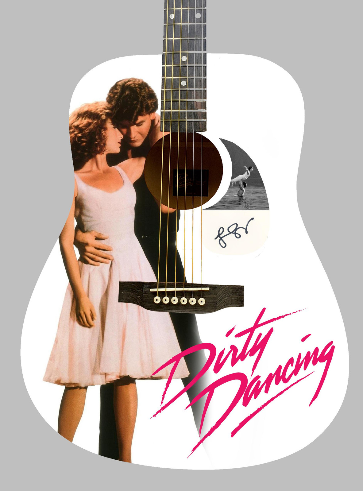 Dirty Dancing Jennifer Grey Autographed Signed Acoustic Custom Photo Guitar ACOA