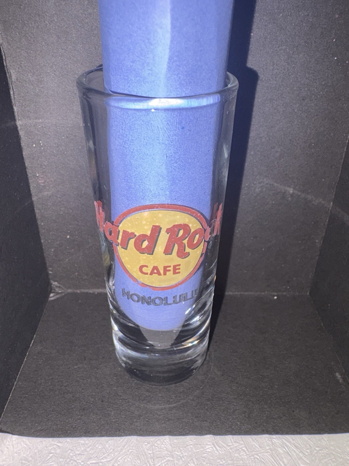 Hard Rock Cafe Honolulu Logo Clear Glass Shot Glass Original Music Rock & Pop