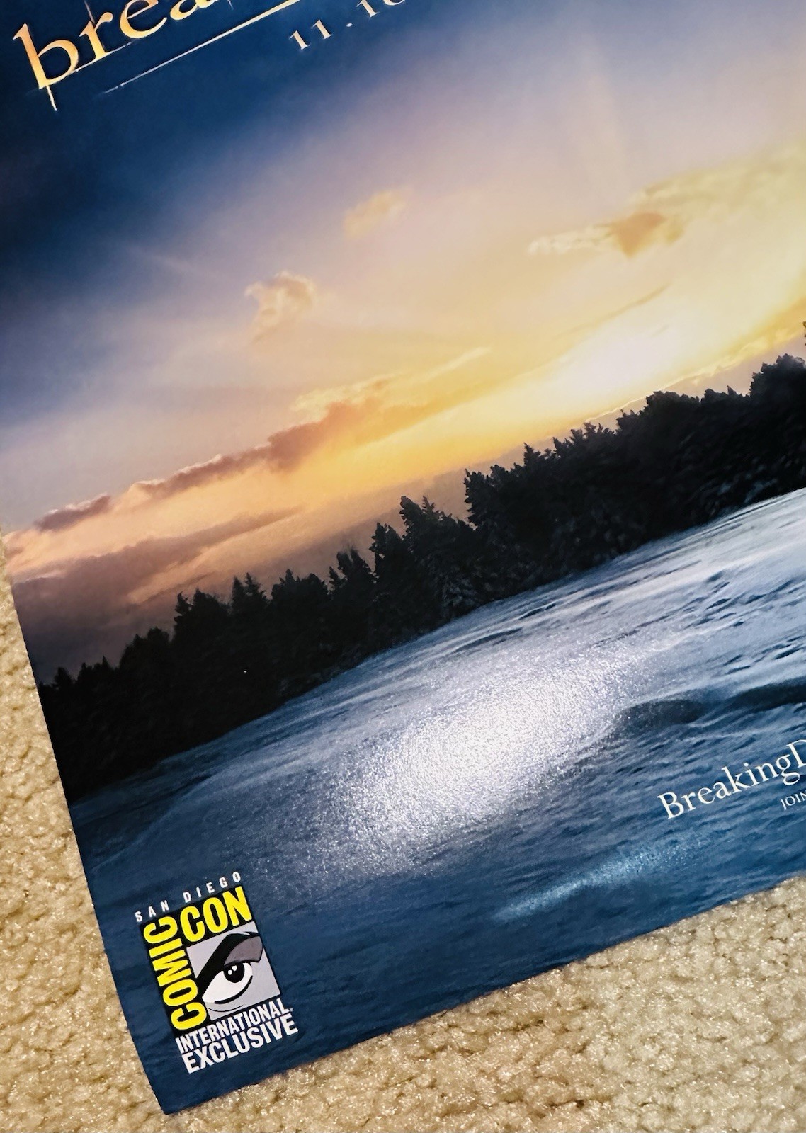 TWILIGHT BREAKING DAWN PART 2 11″x17″ Original Promo Posters SDCC 2012 RARE