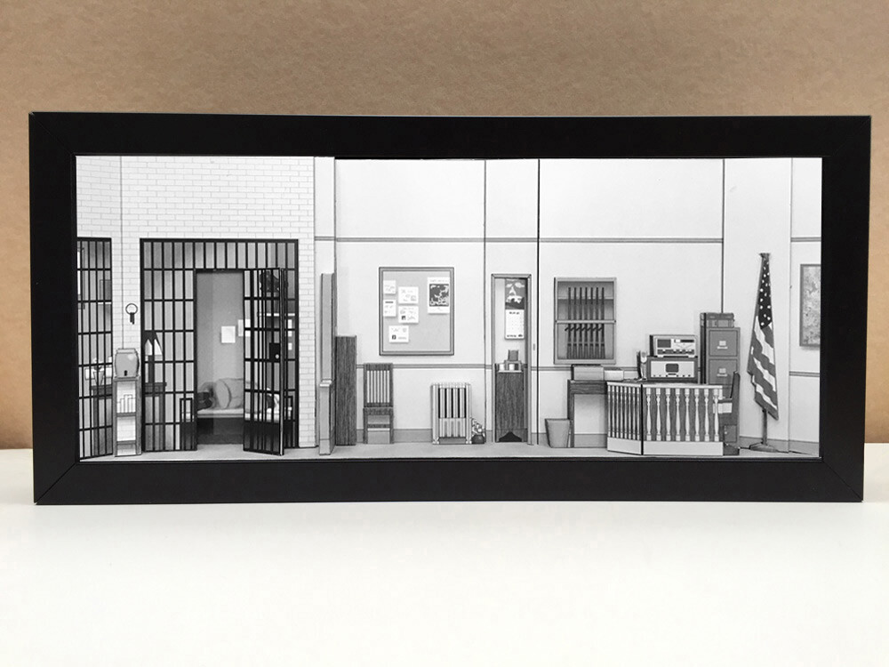 Andy Griffith Show shadowbox diorama – picture memorabilia art collector gift