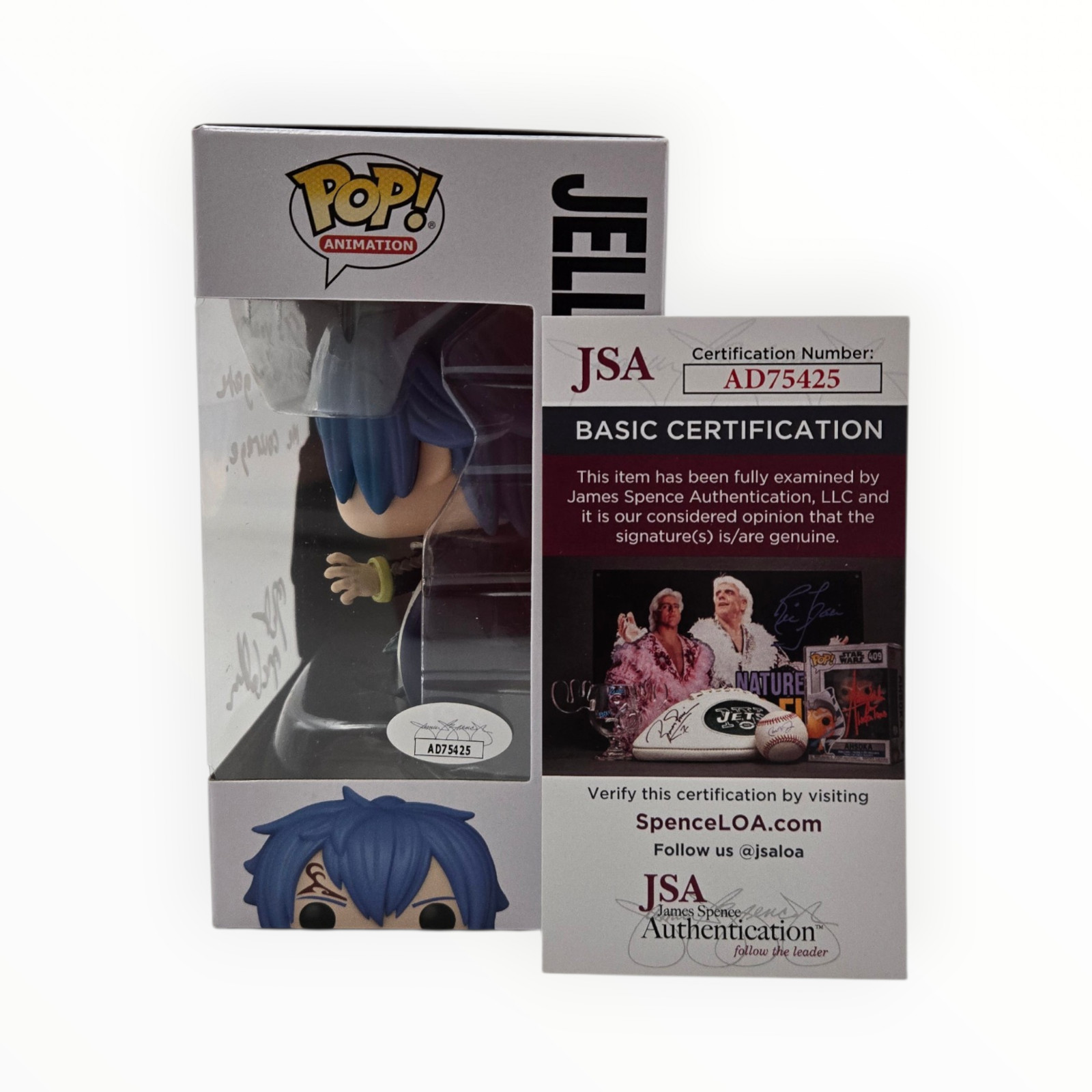 Robert McCollum Signed Funko Fairy Tail Pop Jellal Autograph Anime JSA COA 425