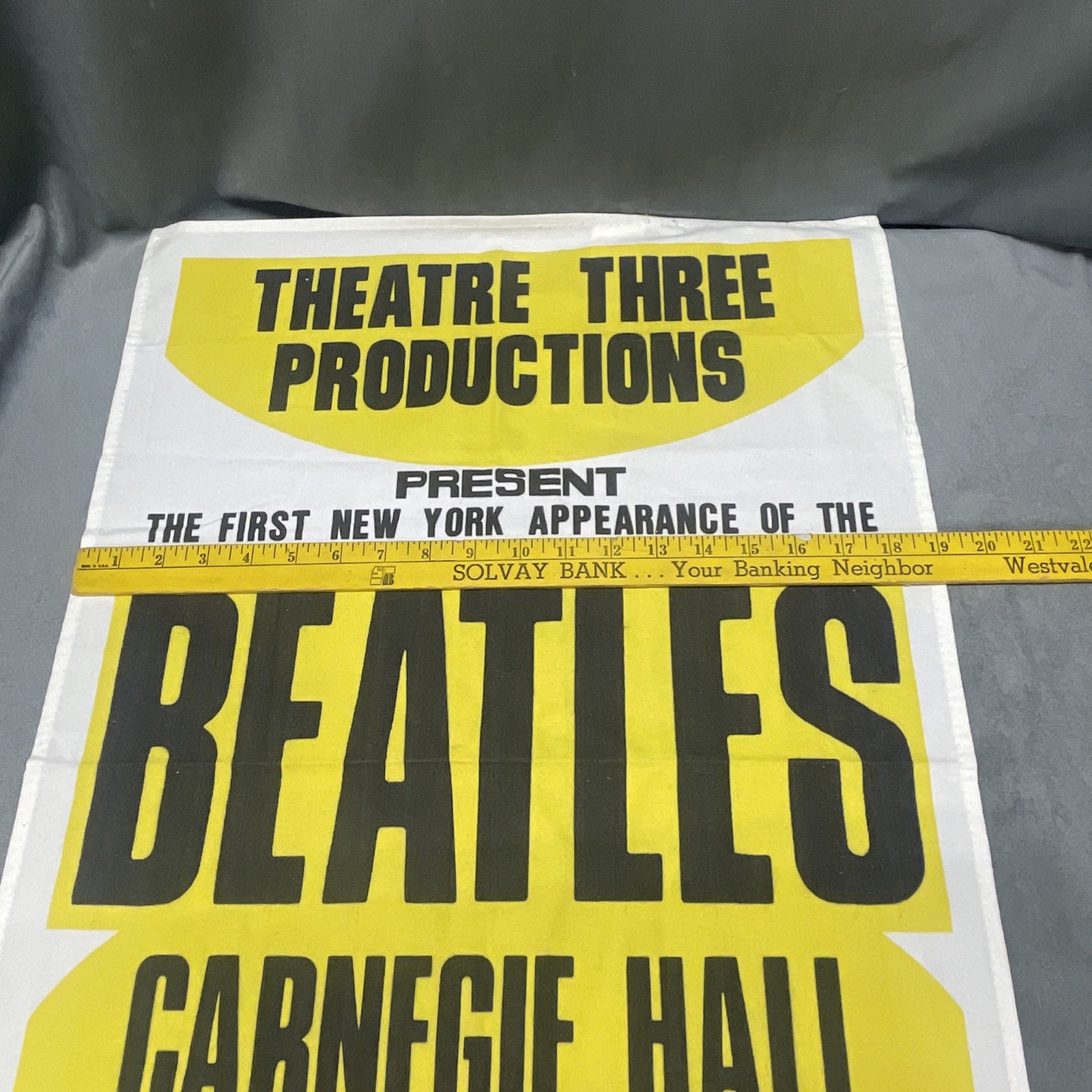The Beatles Carnegie Hall Poster Official Replica Tapestry 2021 Apple Corps Ltd
