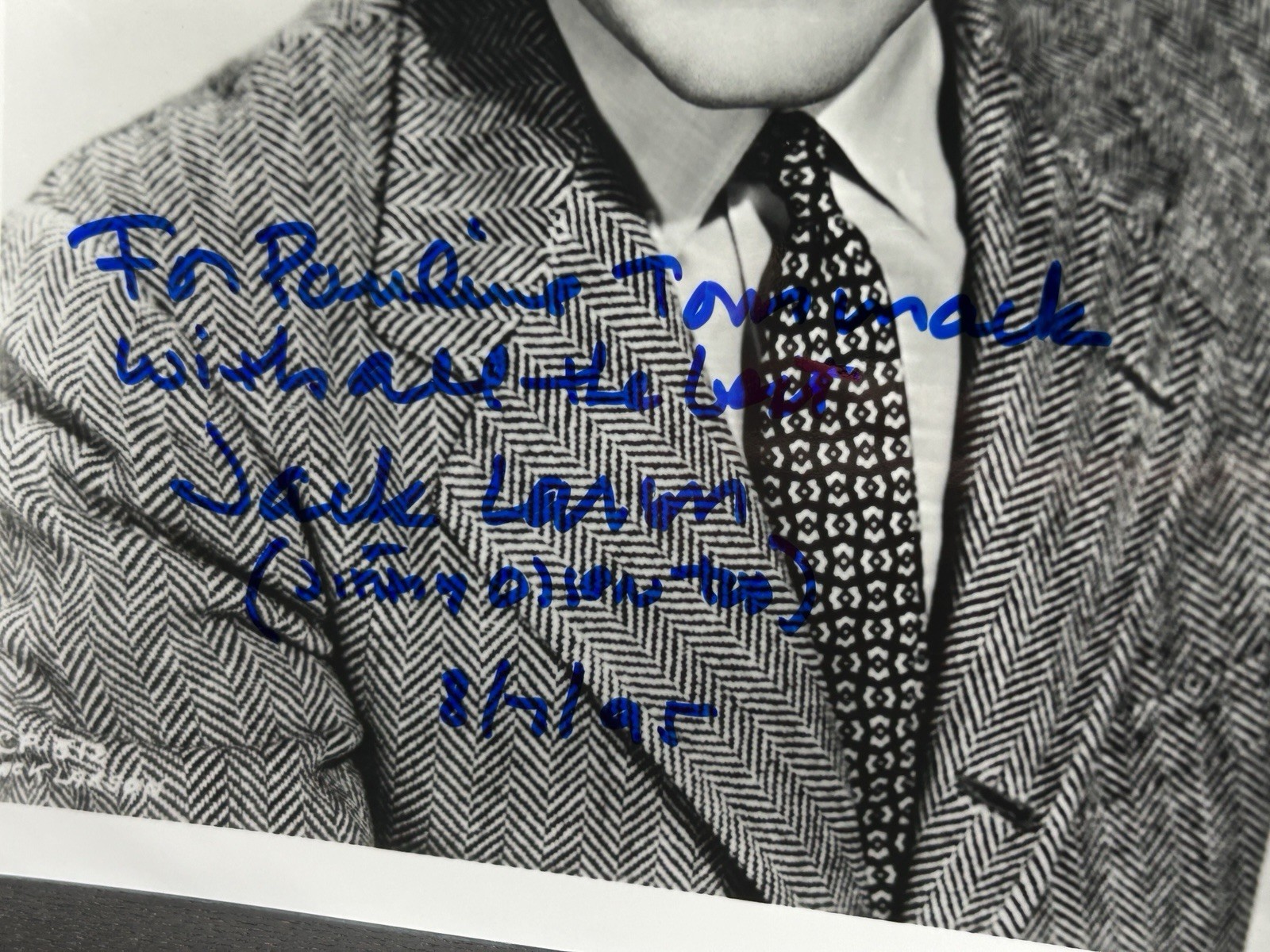 JACK LARSON HAND SIGNED PHOTO Original Autograph JSA COA Jimmy Olsen, Superman