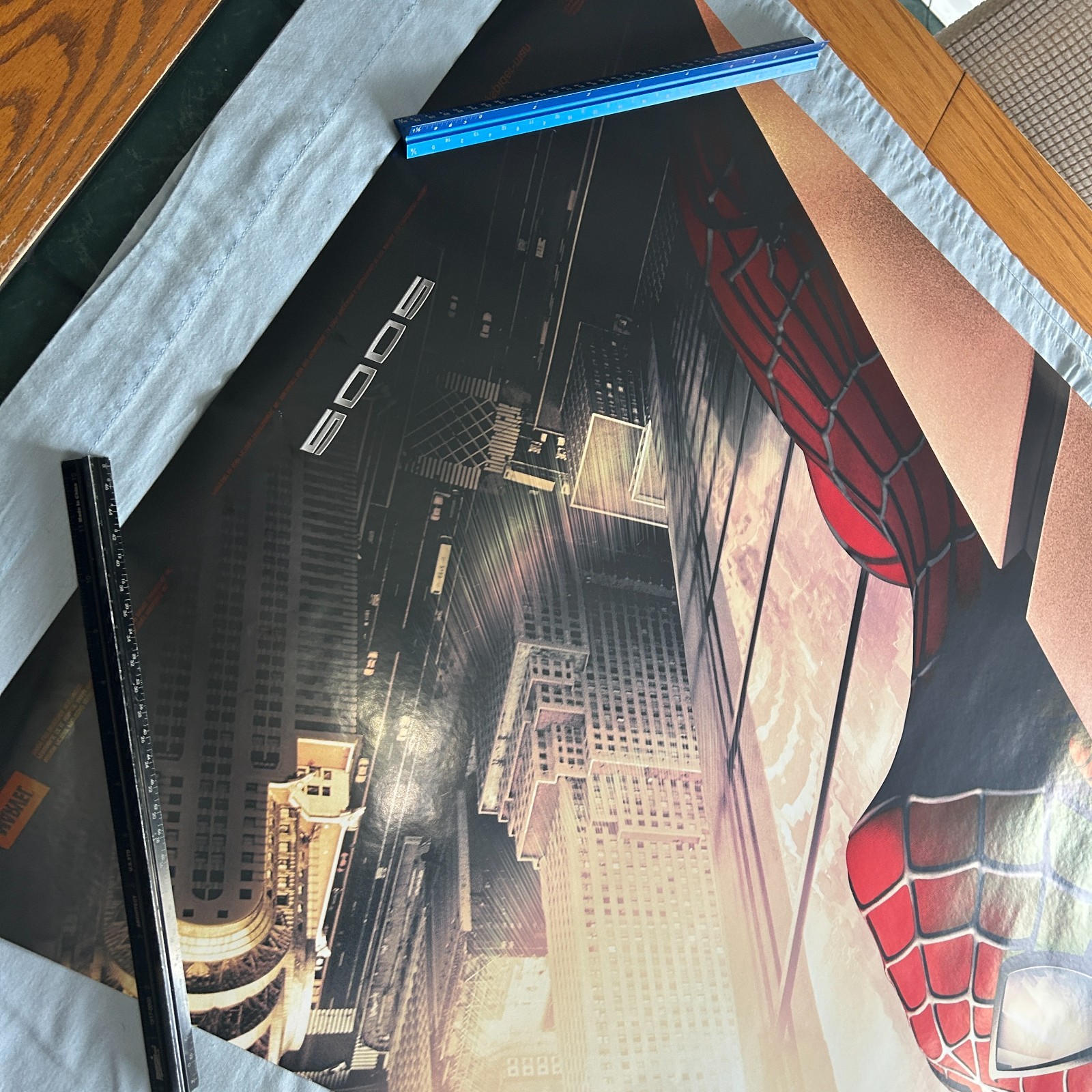 2001 SPIDER-MAN 2002 RECALLED WTC TWIN TOWER ONE-SHEET MOVIE POSTER SPANISH RARE