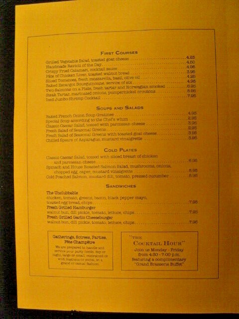 Oprah Winfrey – Signed Menu from the Eccentric Restaurant in Chicago – May, 1990