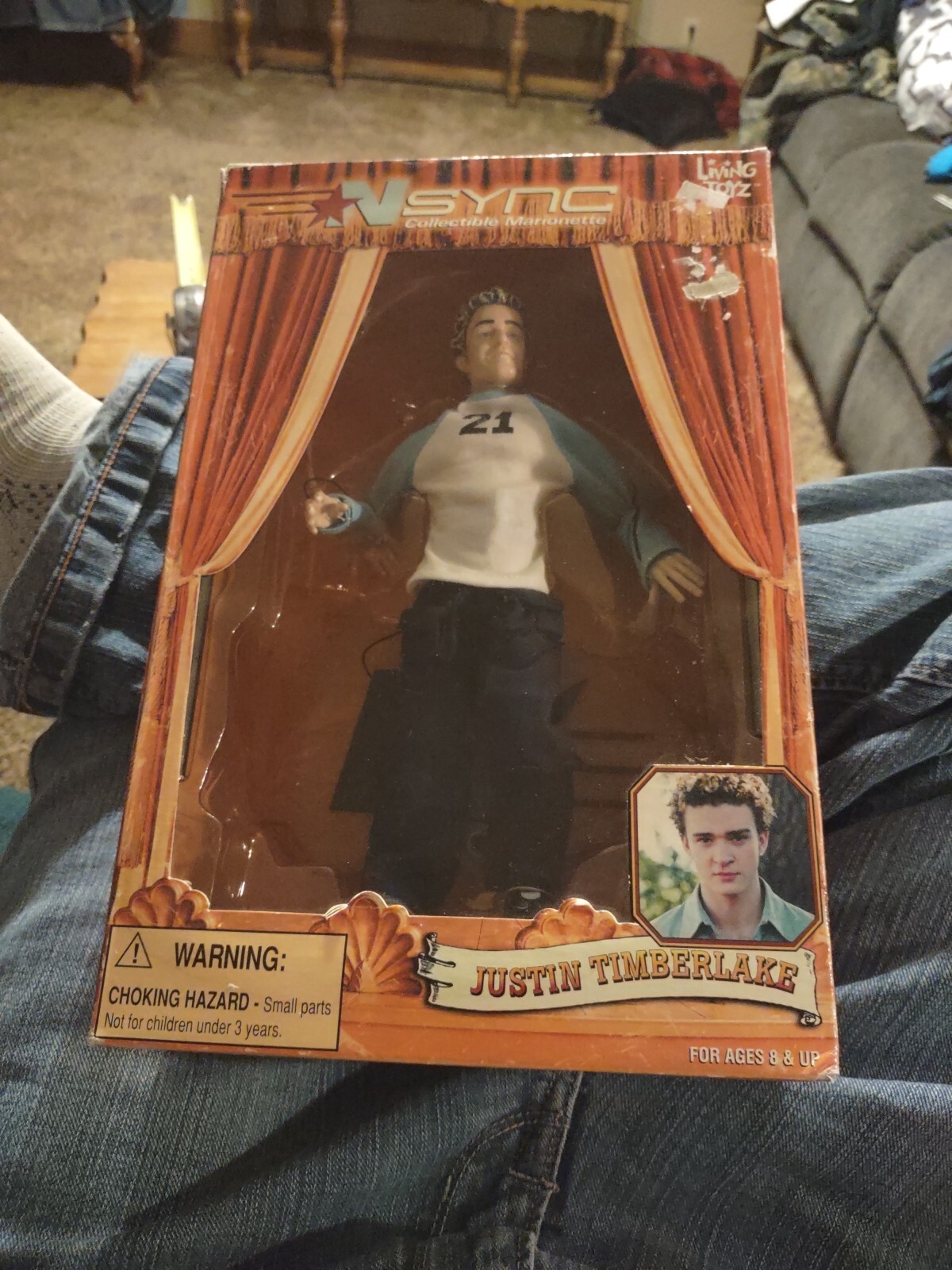 NSync Justin Timberlake Collectible Living Toyz 2000 NIB