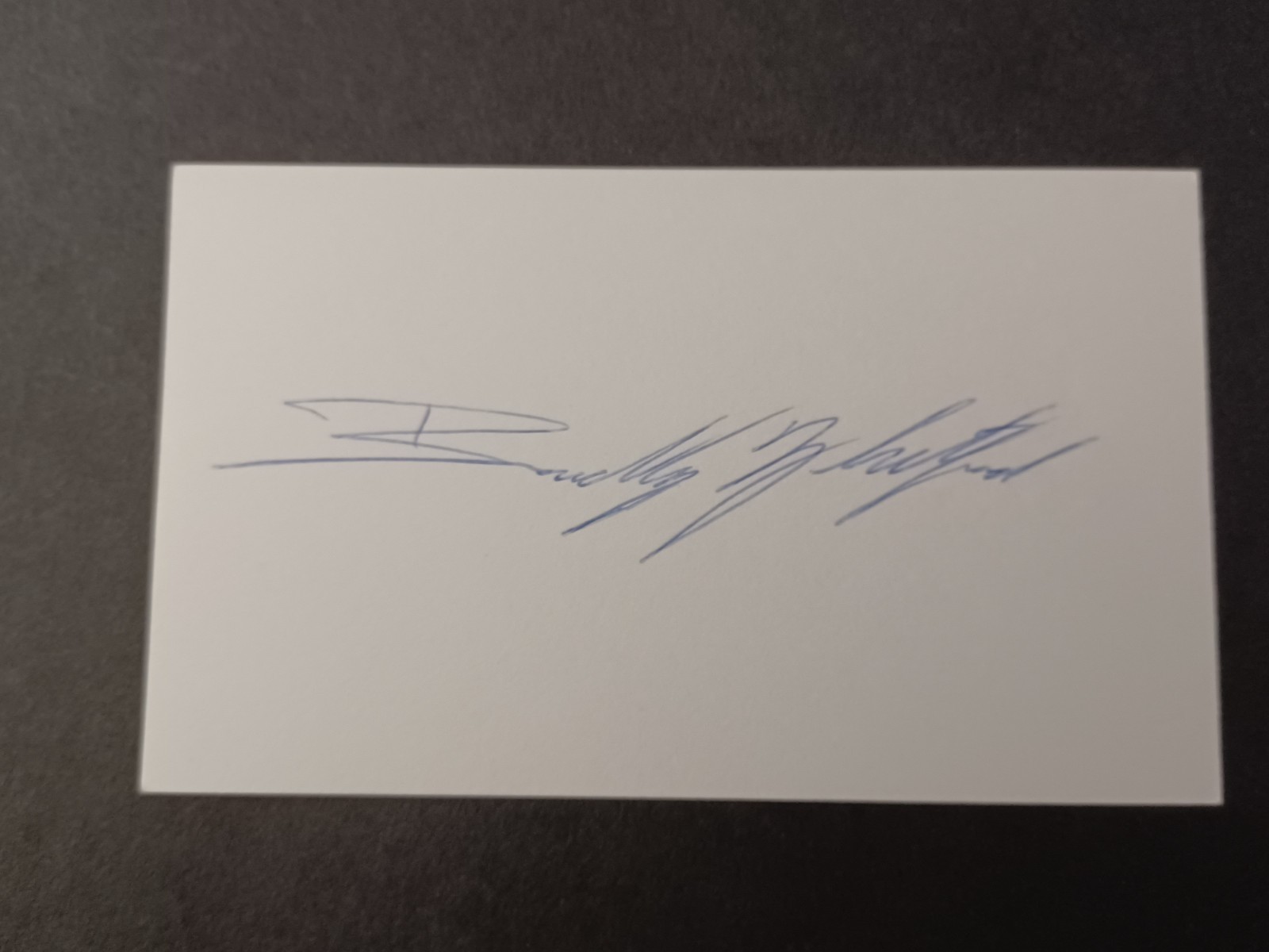 Bradley Whitford Signed Index Card – West Wing, Handmaid’s Tale, Billy Madison