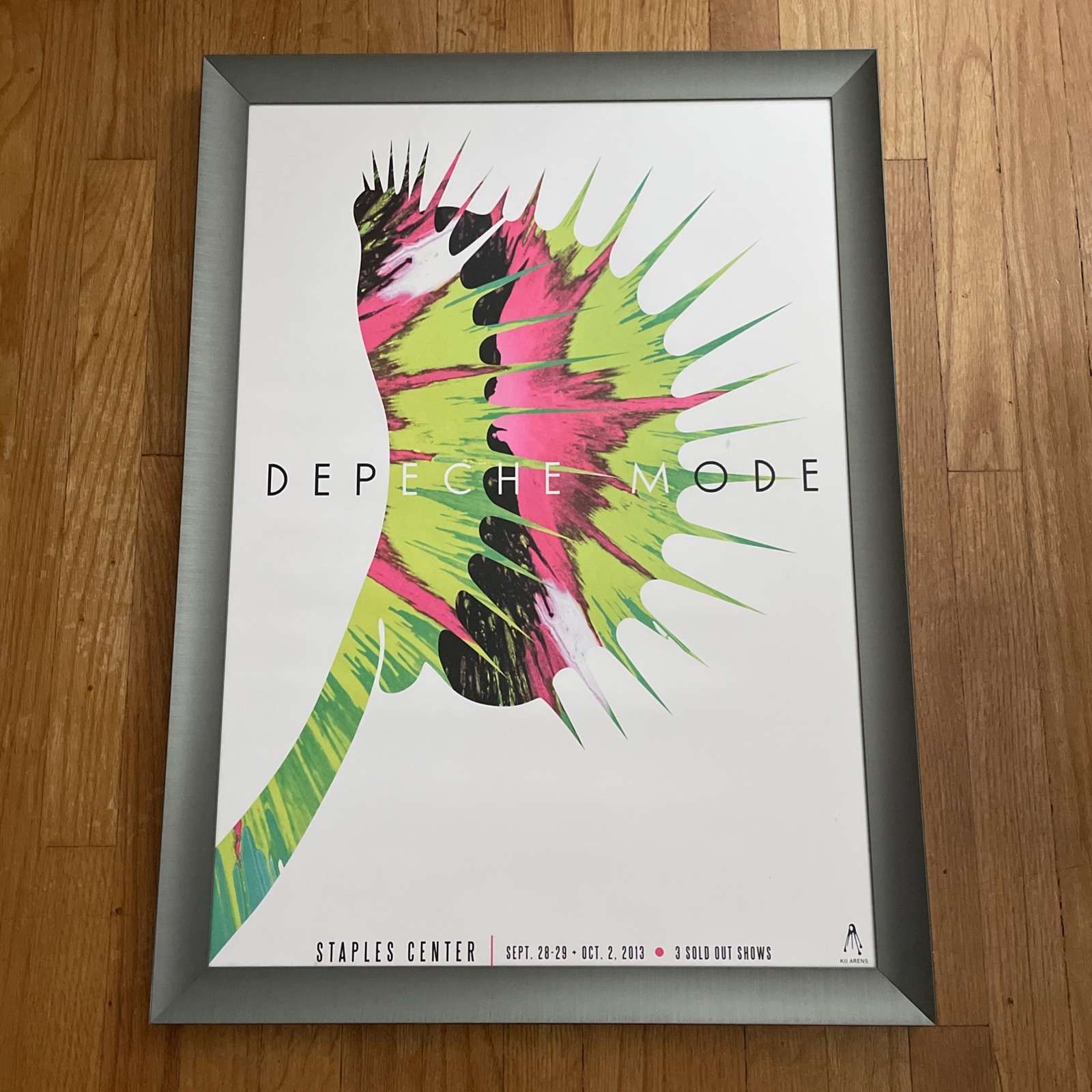 FRAMED 19×26” DEPECHE MODE 2013 Staples Center Sold Out Show Poster By Kii Arens
