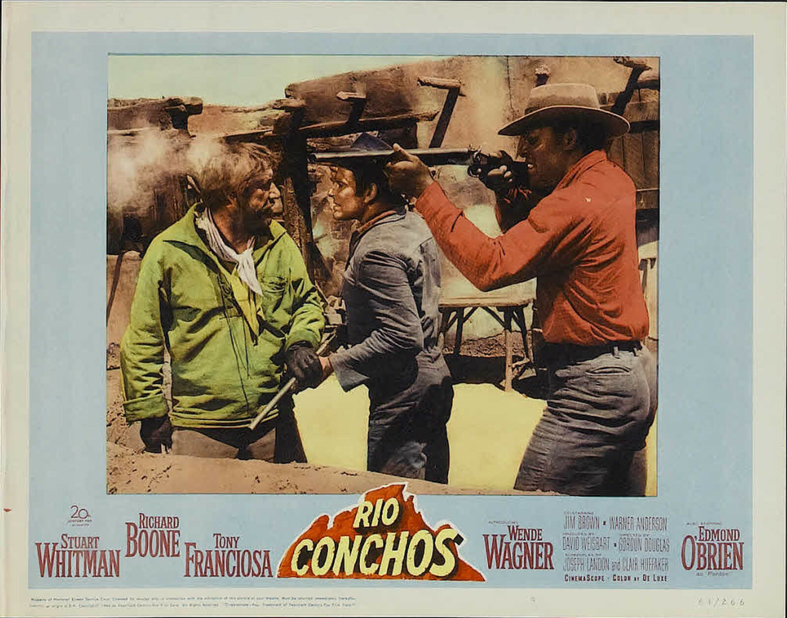 RIO CONCHOS LOBBY CARD REPRODUCTION RICHARD BOONE JIM BROWN STUART WHITMAN