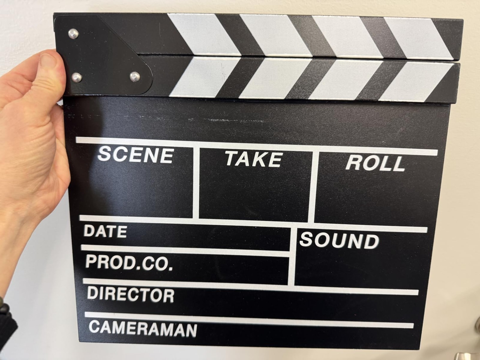 Professional Vintage TV Movie Film Clap Board Slate Cut Prop Director Clapper