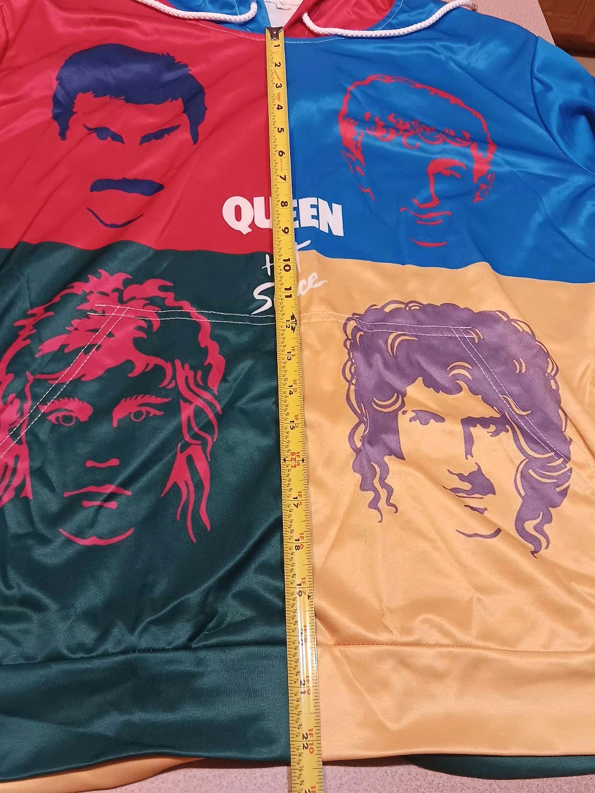 QUEEN Hot Space Album Cover PULLOVER HOODIE Large Freddie Mercury G-Star RAW