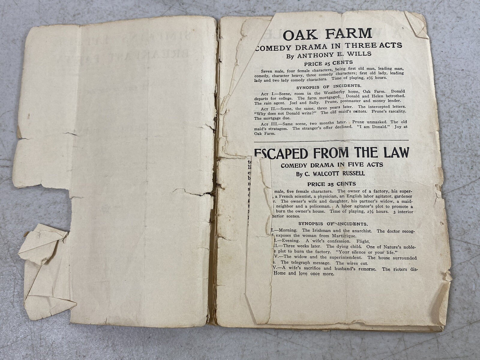 VA Education 1925 League Newspaper Eldridge Entertainment House Play Book 143F38