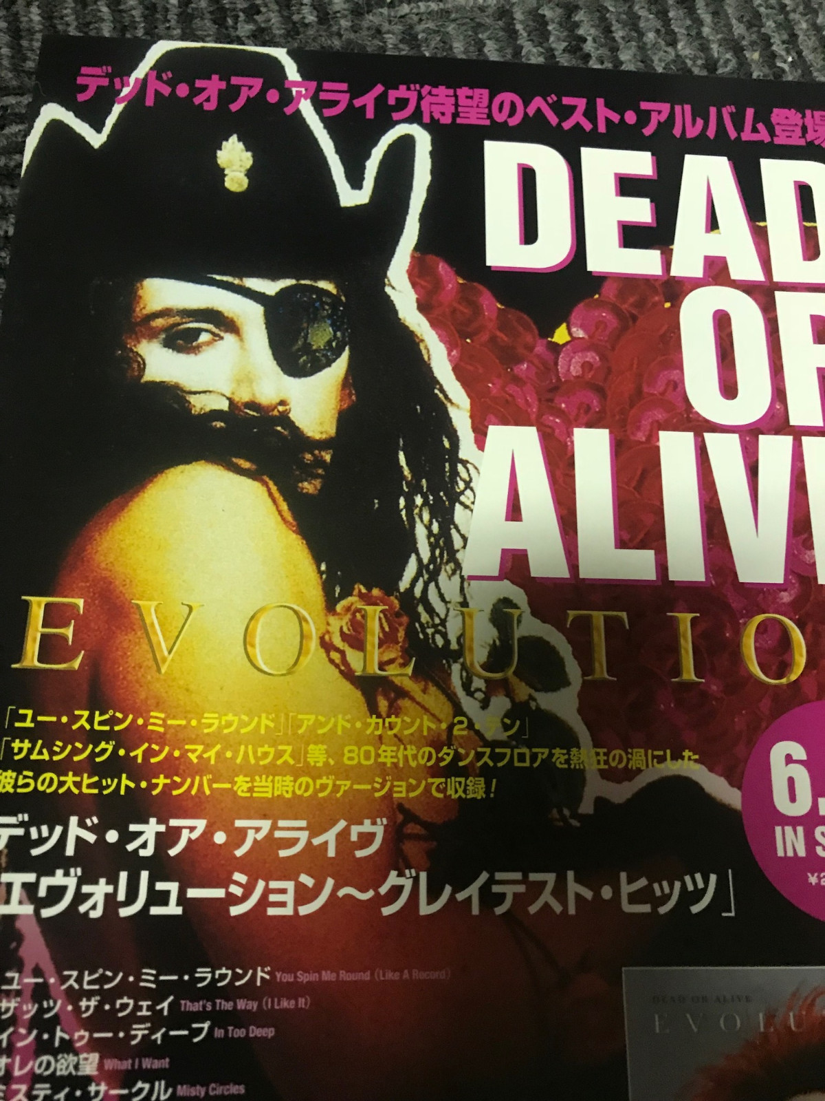 DEAD or ALIVE Japan 2003 MINT EVOLUTION mini-poster Pete Burns Youthquake RARE!