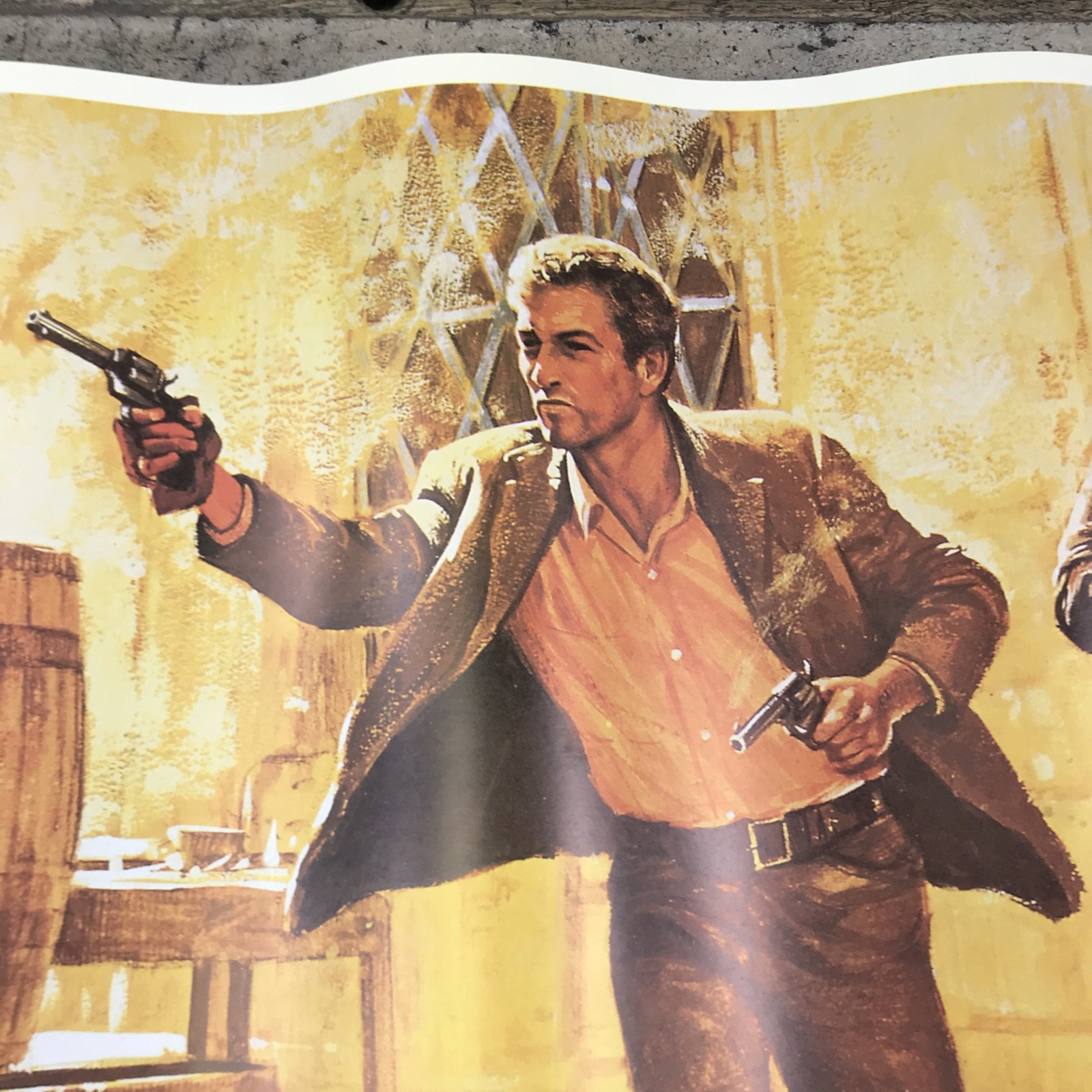 Vintage BUTCH CASSIDY AND SUNDANCE KID POSTER 26” x 36” 20th Fox Paul Movie